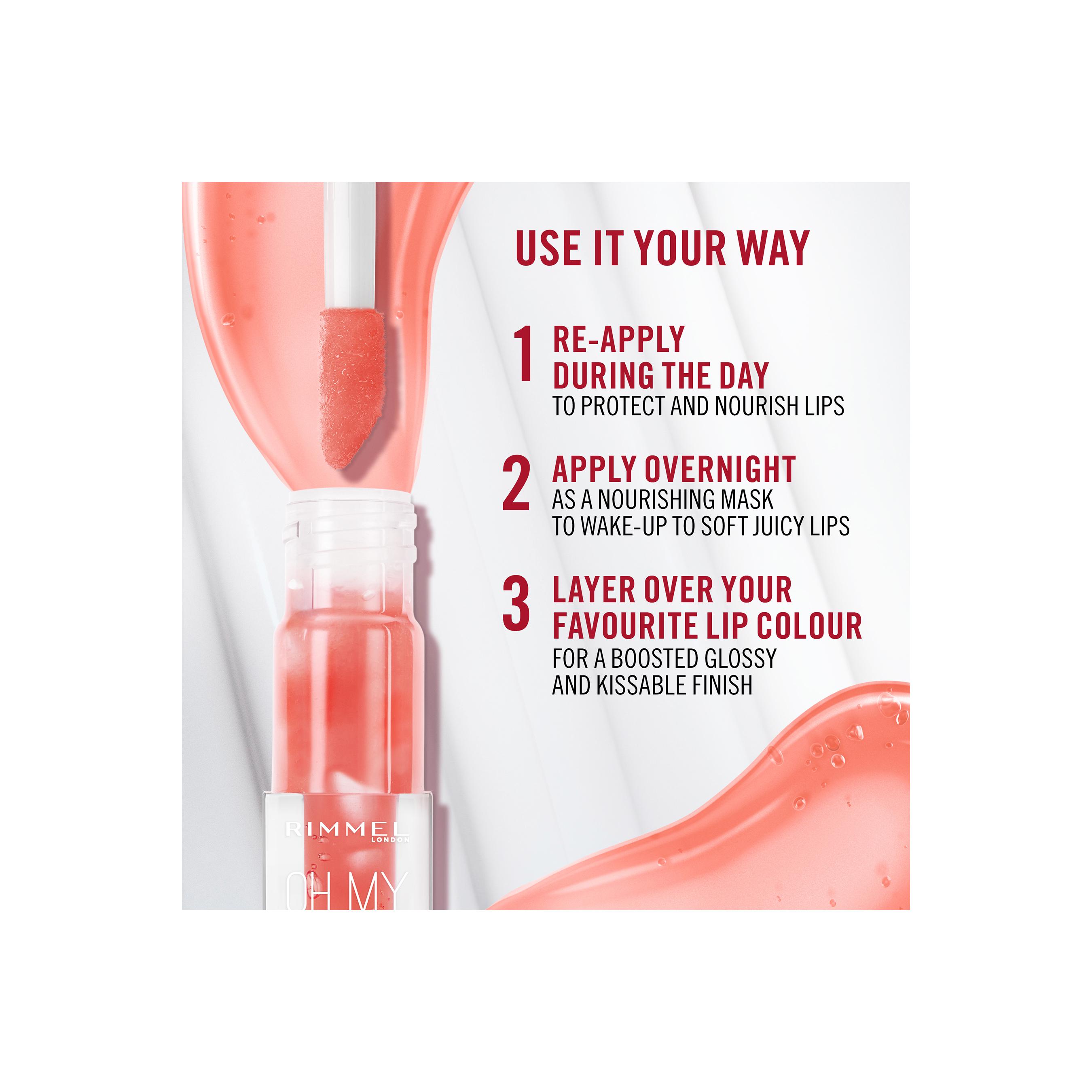 Rimmel London Oh My Gloss Lip Oil 001 Pink Flush thumbnail 4