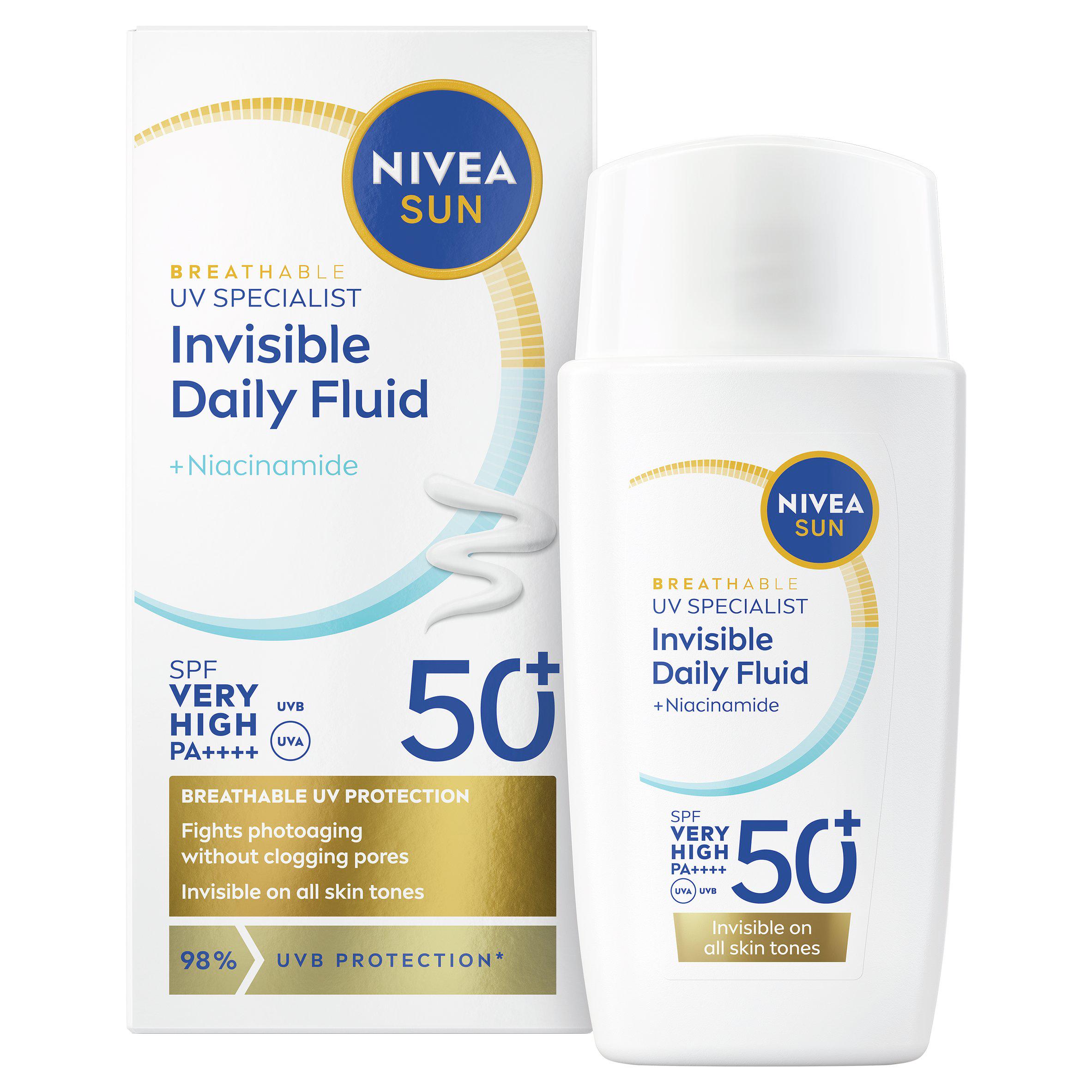 NIVEA SUN UV Face Invisible Daily Fluid SPF 50 Sunscreen