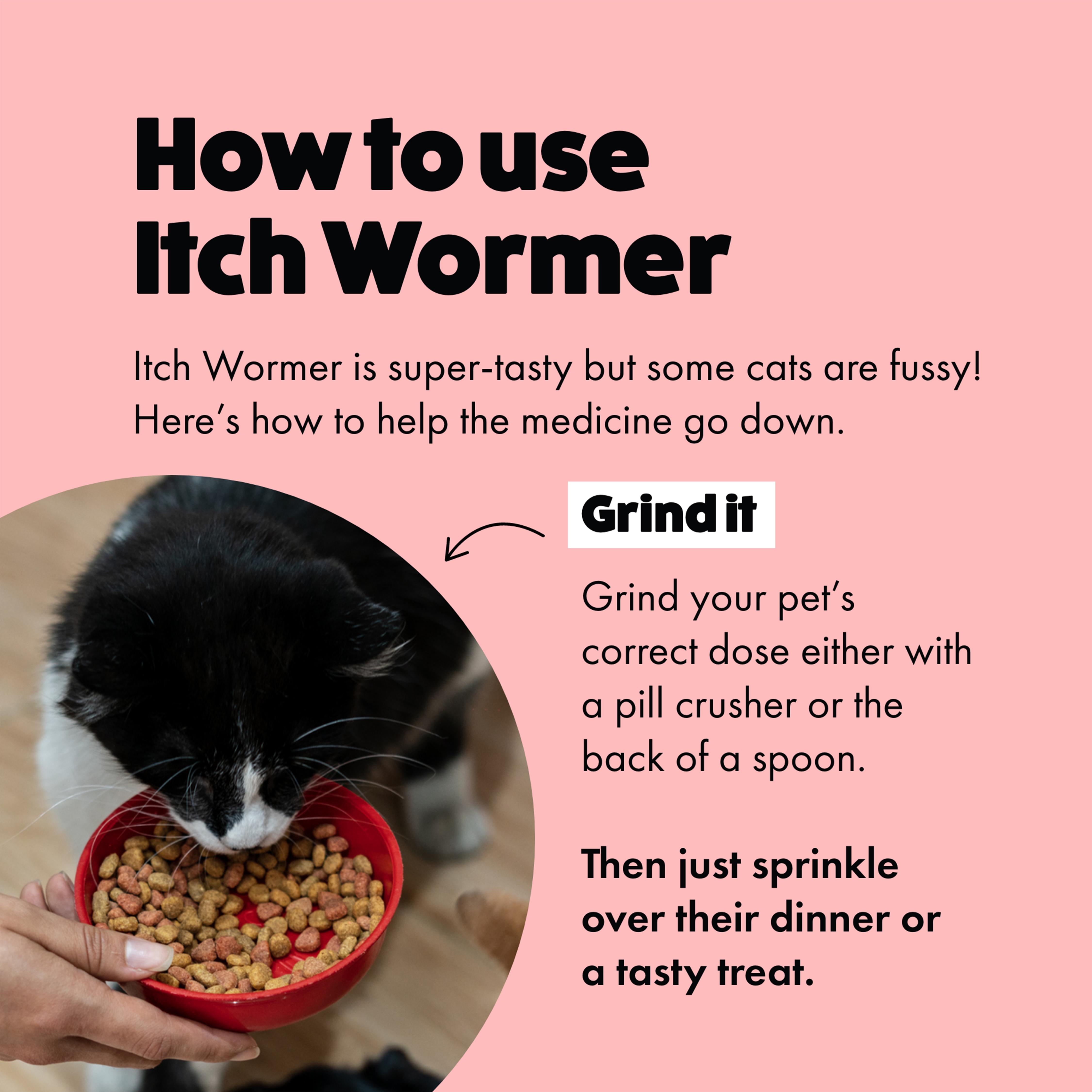 Itch Wormer Cat Worm Tablet Treatment Pack x2 thumbnail 4