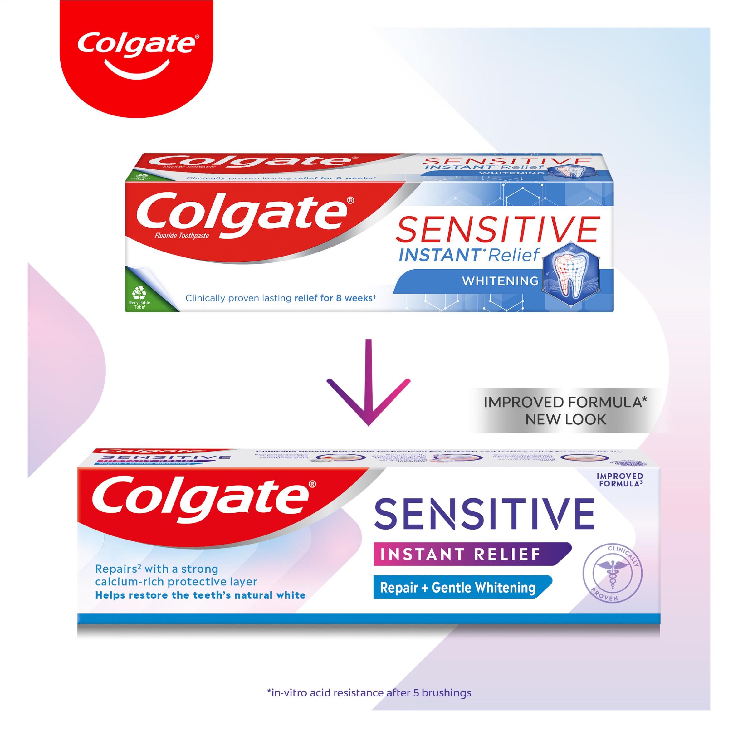 Colgate Sensitive Instant Relief Repair Gentle Whitening Toothpaste 75ml thumbnail 4