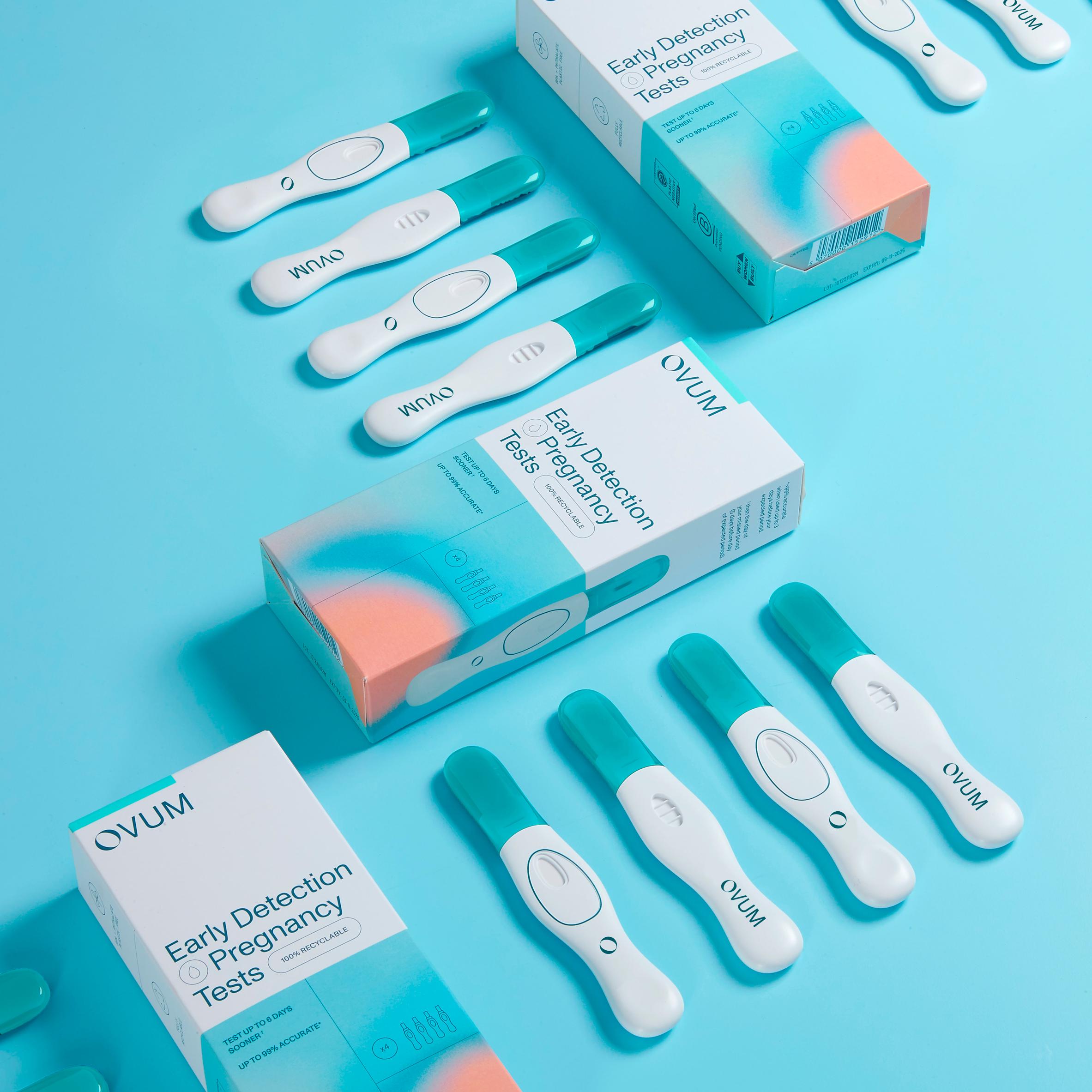 Ovum Early Detection Pregnancy Tests x 4 thumbnail 3