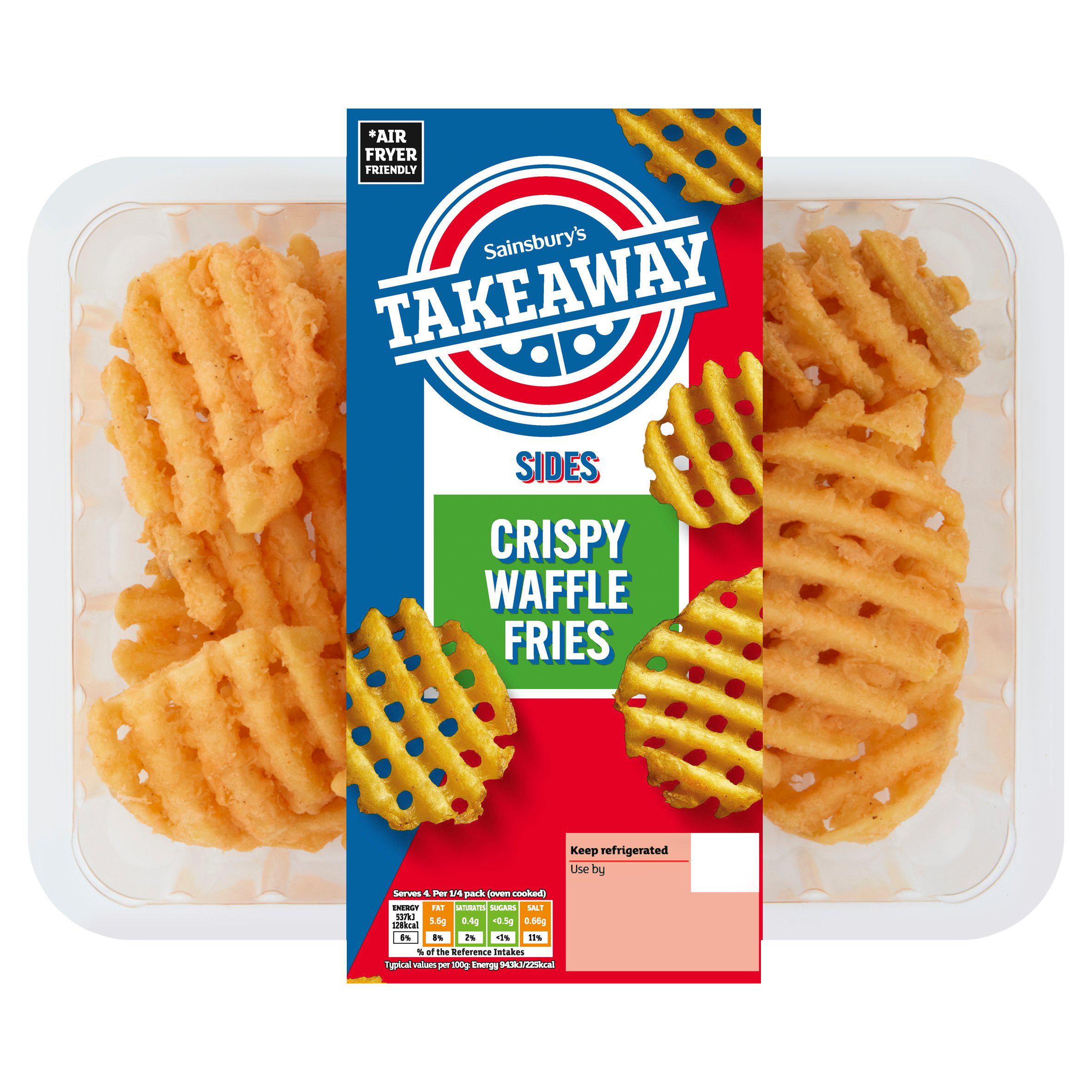 Sainsbury's Takeaway Sides Crispy Waffle Fries 300g