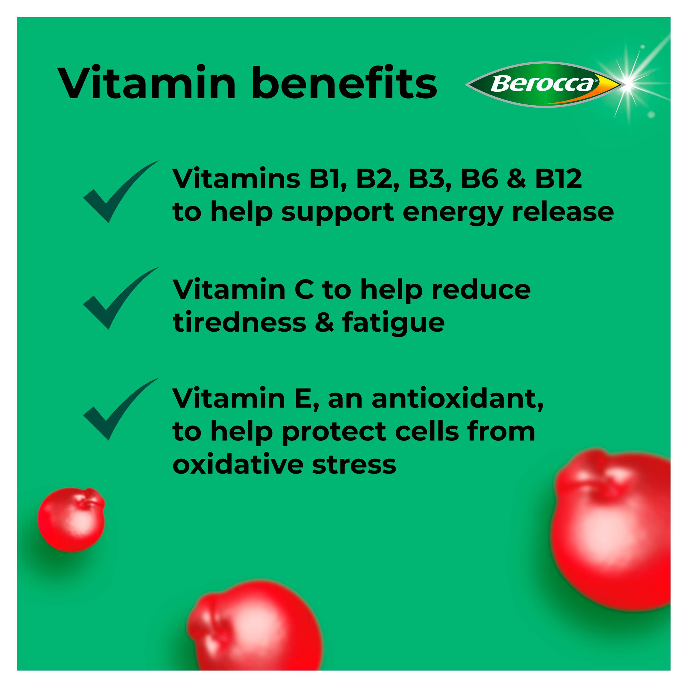 Berocca Multi Action Cherry Flavour Gummies x60 thumbnail 4