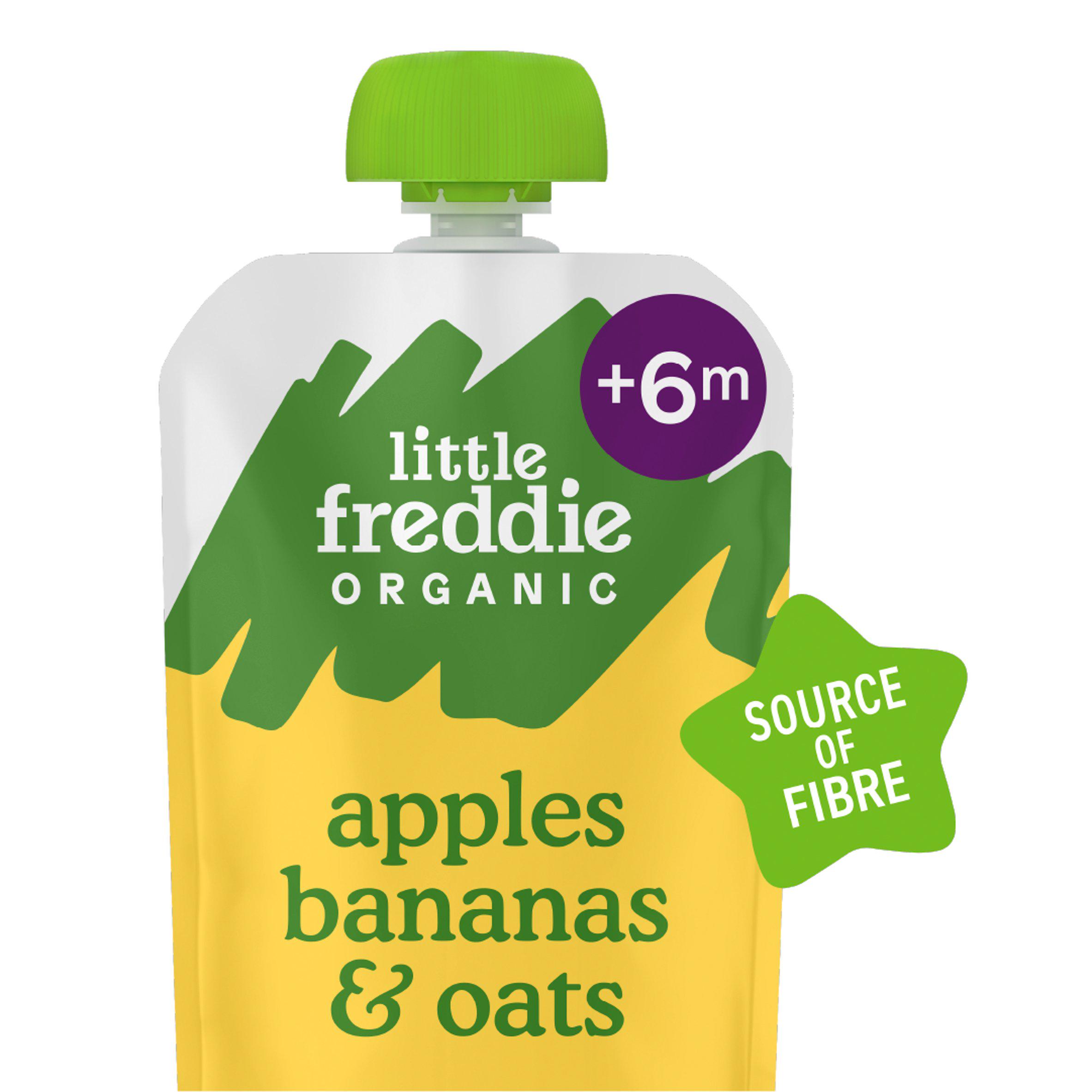 Little Freddie Organic Wholesome Apples, Bananas and Oats