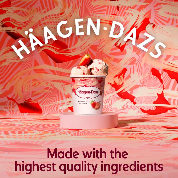 Haagen-Dazs Strawberries & Cream Ice Cream 460ml thumbnail 2
