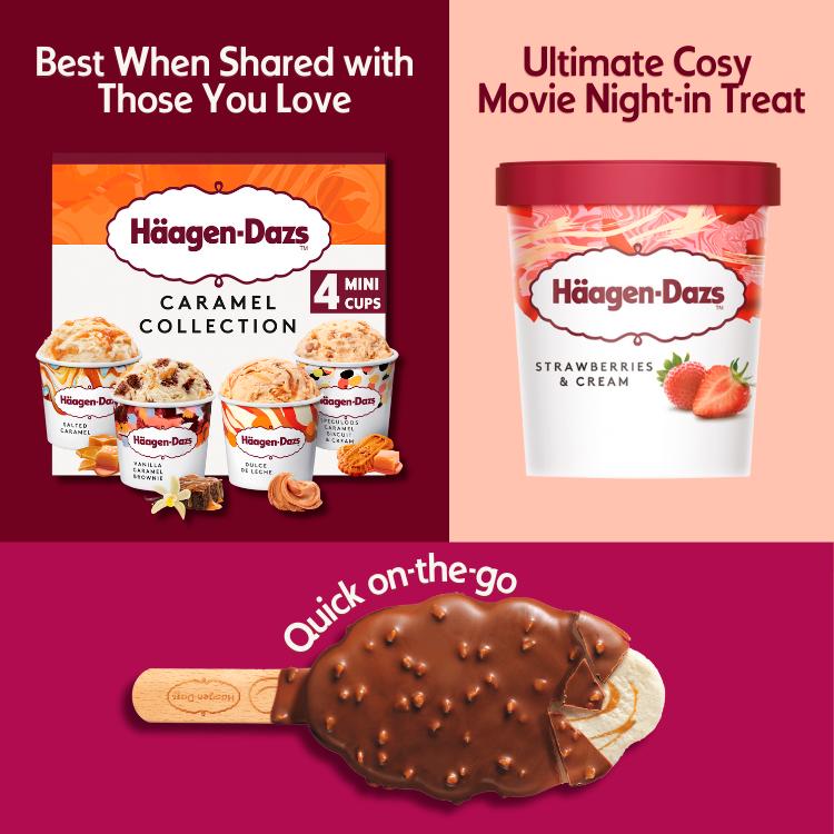 Haagen-Dazs Strawberries & Cream Ice Cream 460ml thumbnail 4
