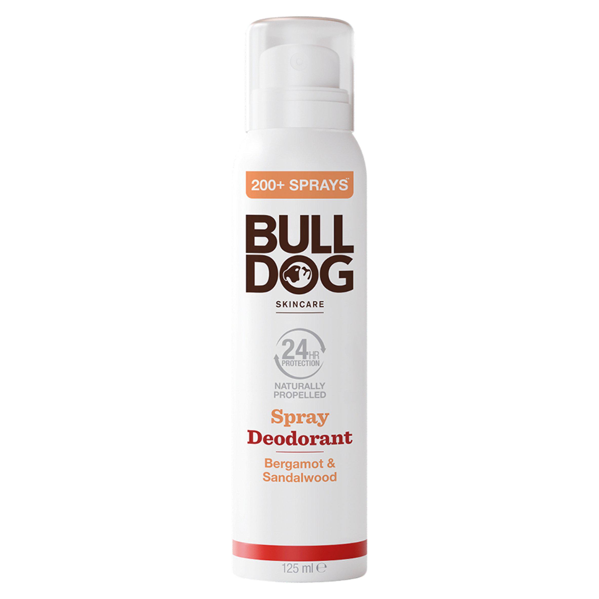 Bulldog Skincare Bergamot & Sandalwood Spray Deodorant 125ml