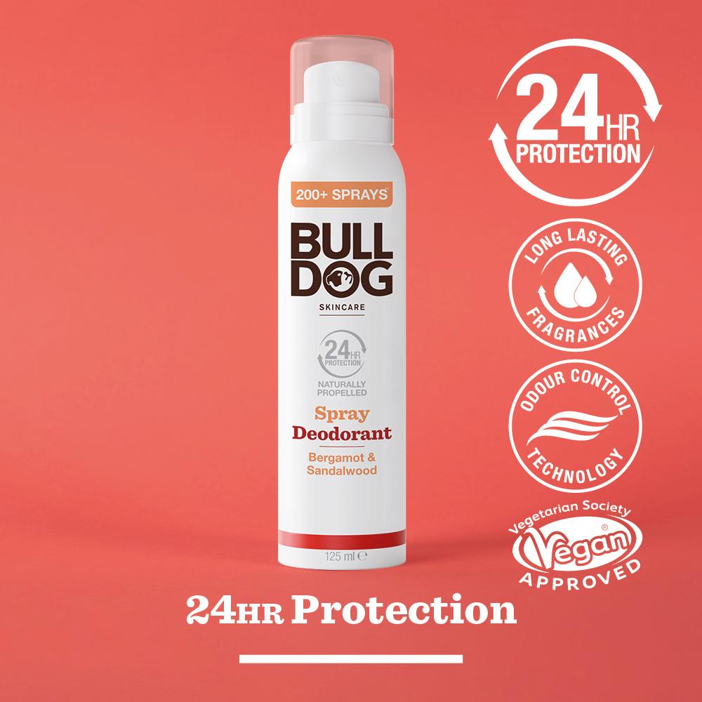 Bulldog Skincare Bergamot & Sandalwood Spray Deodorant 125ml thumbnail 2