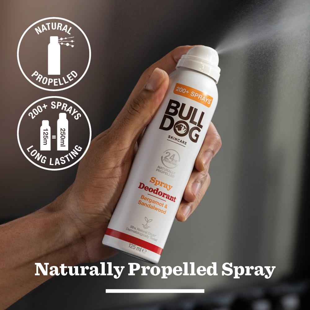 Bulldog Skincare Bergamot & Sandalwood Spray Deodorant 125ml thumbnail 3