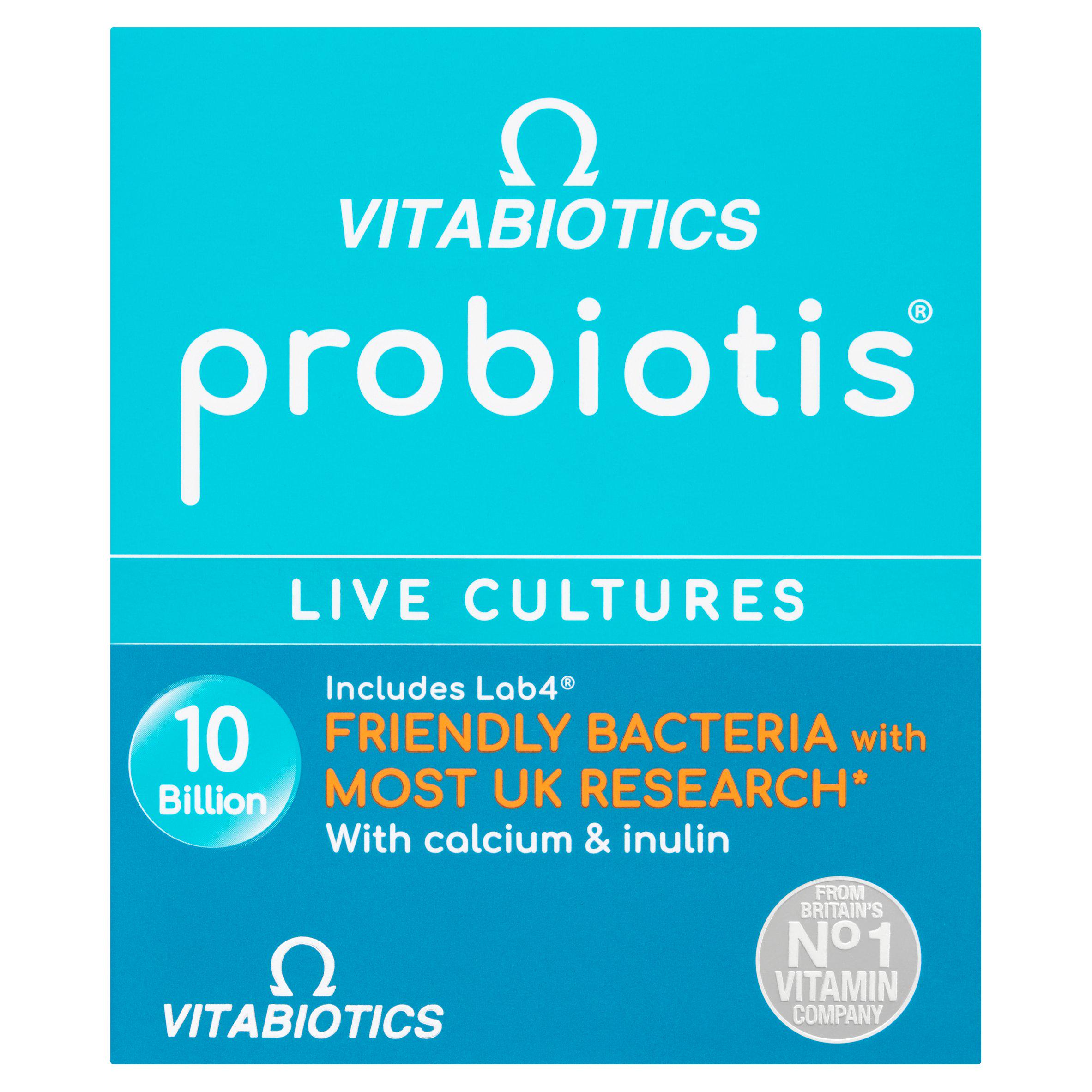 VITABIOTICS PROBIOTIS LIVE CULTURES 10BILLION CFU 30 CAPSULES