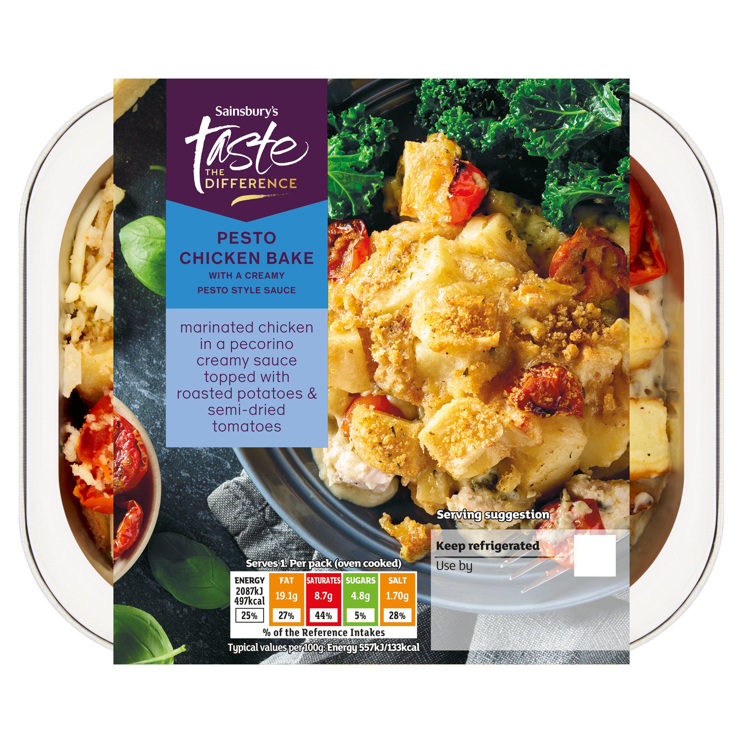 Sainsbury's Summer Pesto & Lemon Chicken Bake, Taste the Difference 400g (Serves 1)