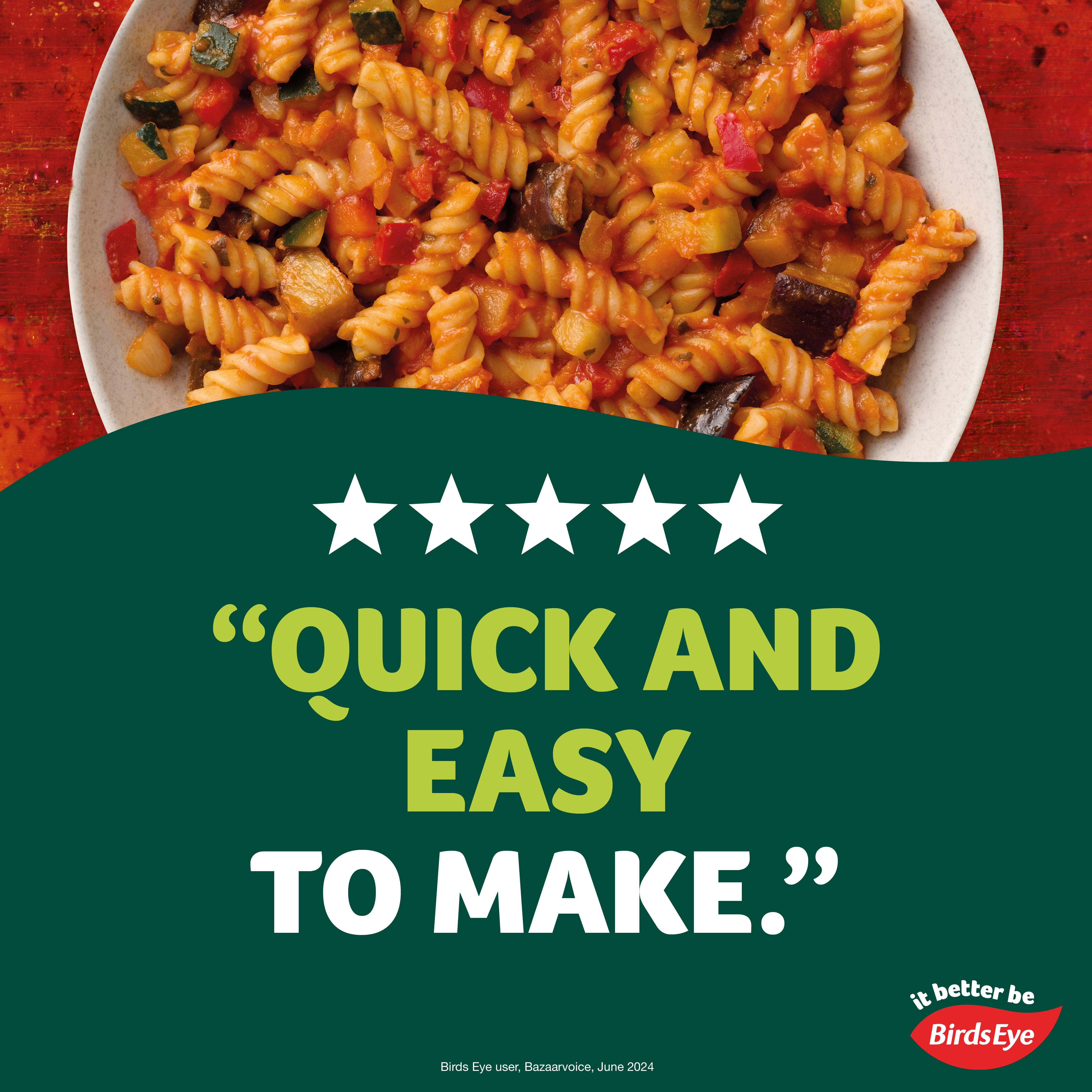 Birds Eye Steamfresh Mediterranean Vegetable and Tomato Pasta Meal For 1 400g thumbnail 3