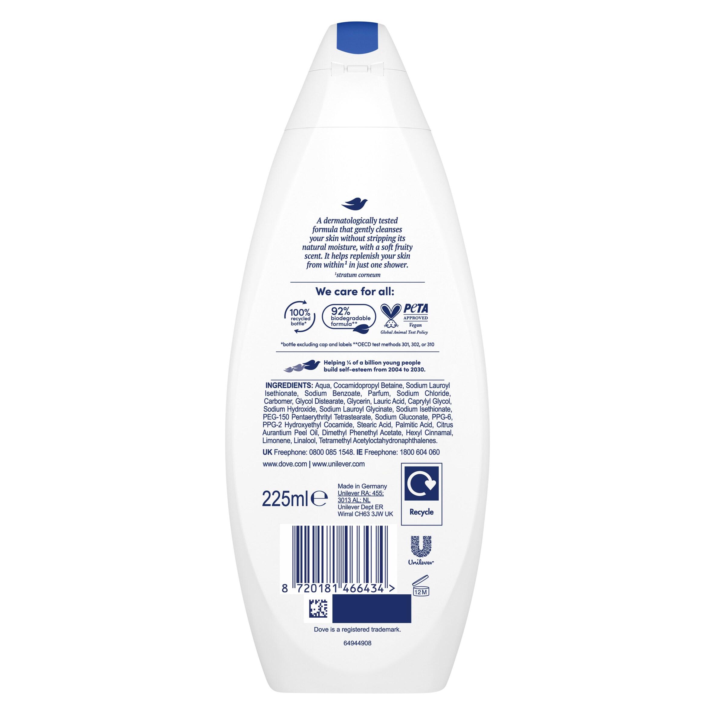 Dove Hydrate Body Wash Shower Gel 225ml thumbnail 3
