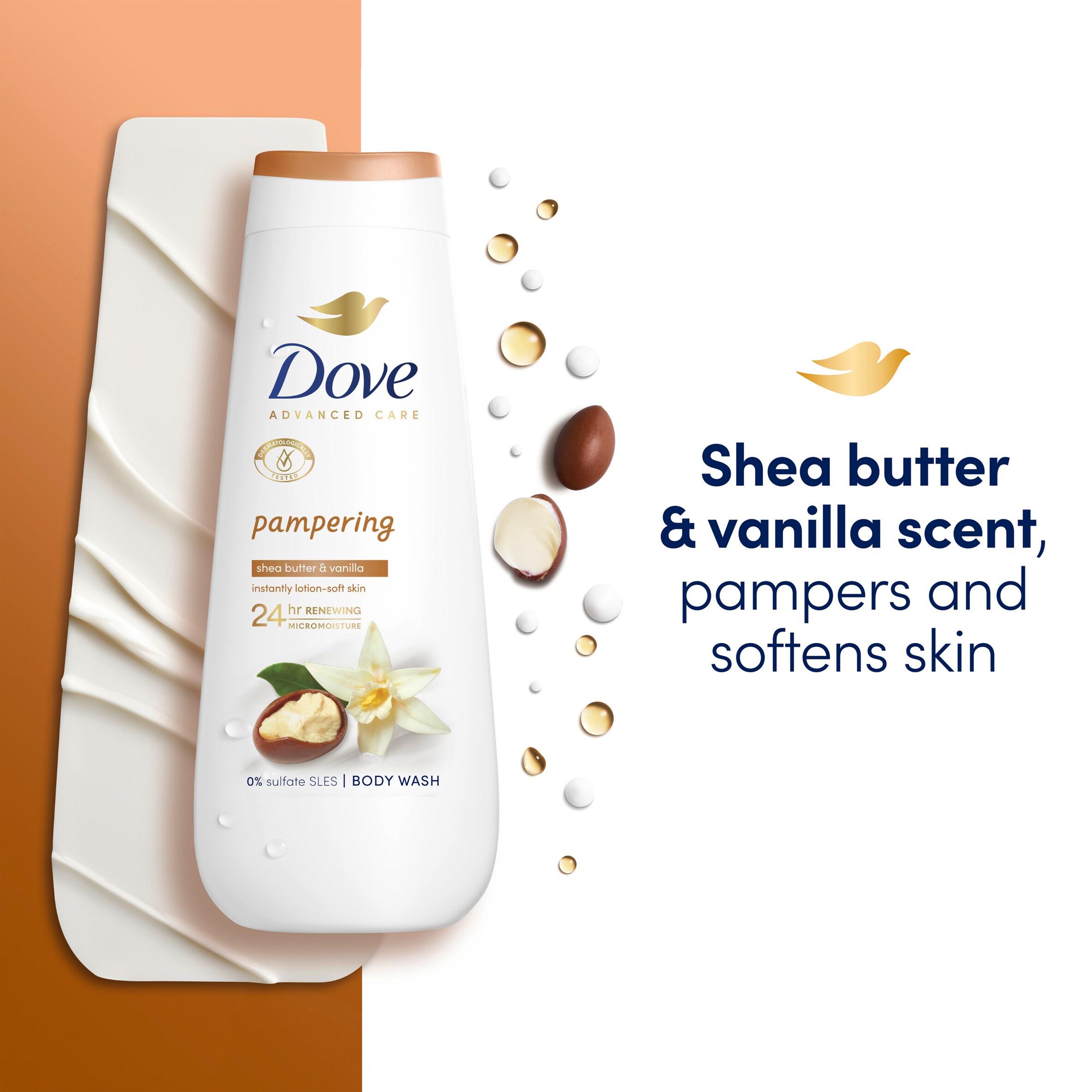 Dove Advanced Care Pampering Body Wash Shower Gel 400ml thumbnail 2