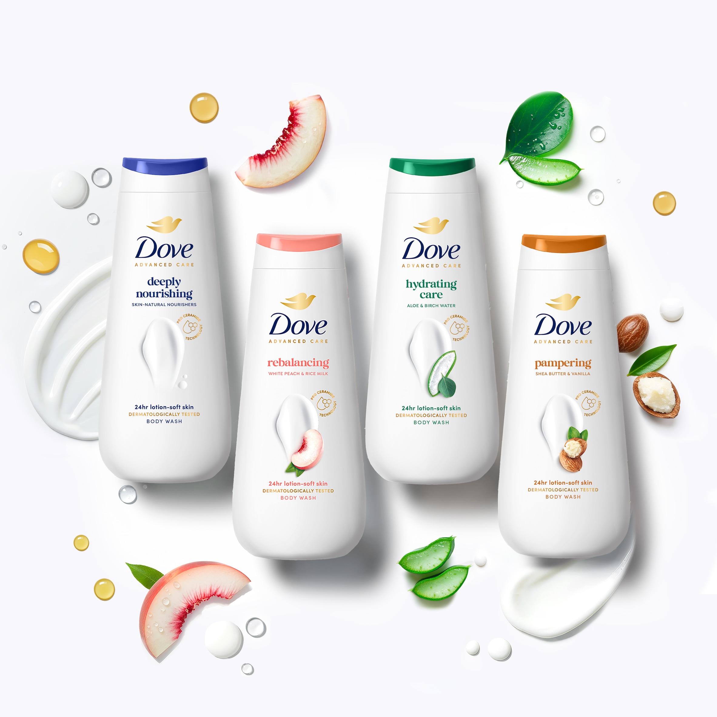 Dove Advanced Care Deeply Nourishing Body Wash Shower Gel 225ml thumbnail 4