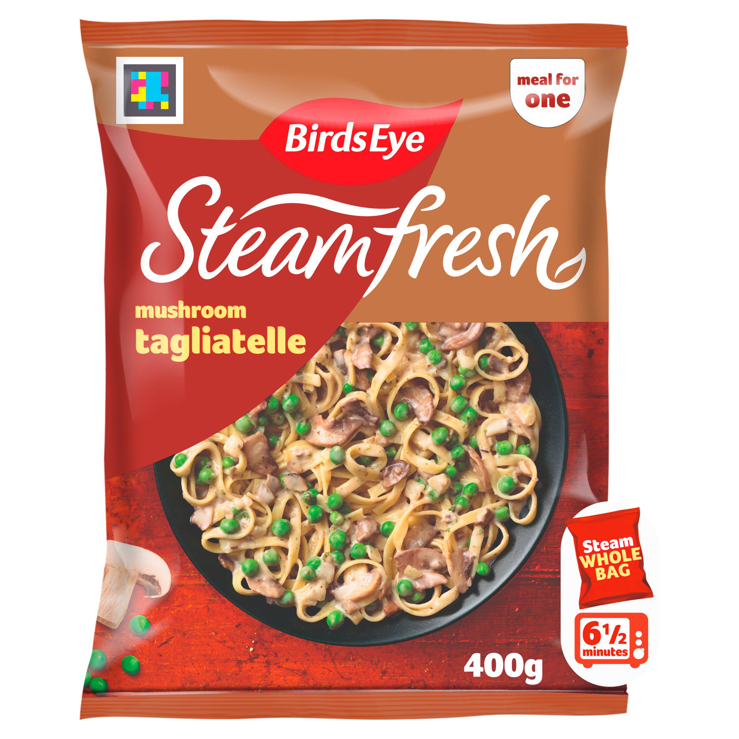 Birds Eye Steamfresh Mushroom Tagliatelle with a Creamy Sauce Meal for 1 400g