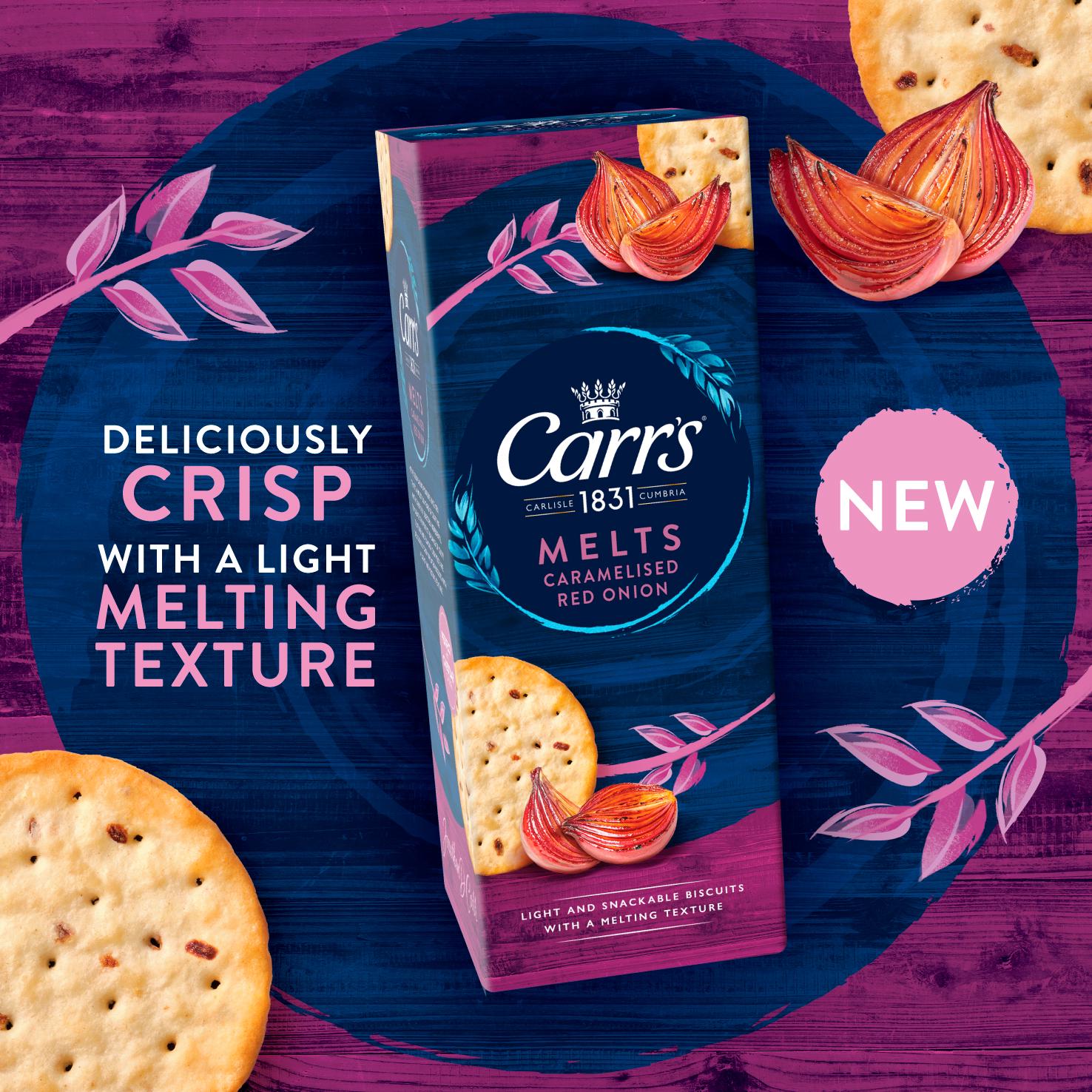 Carr's Melts Caramelised Red Onion Crackers 150g thumbnail 2