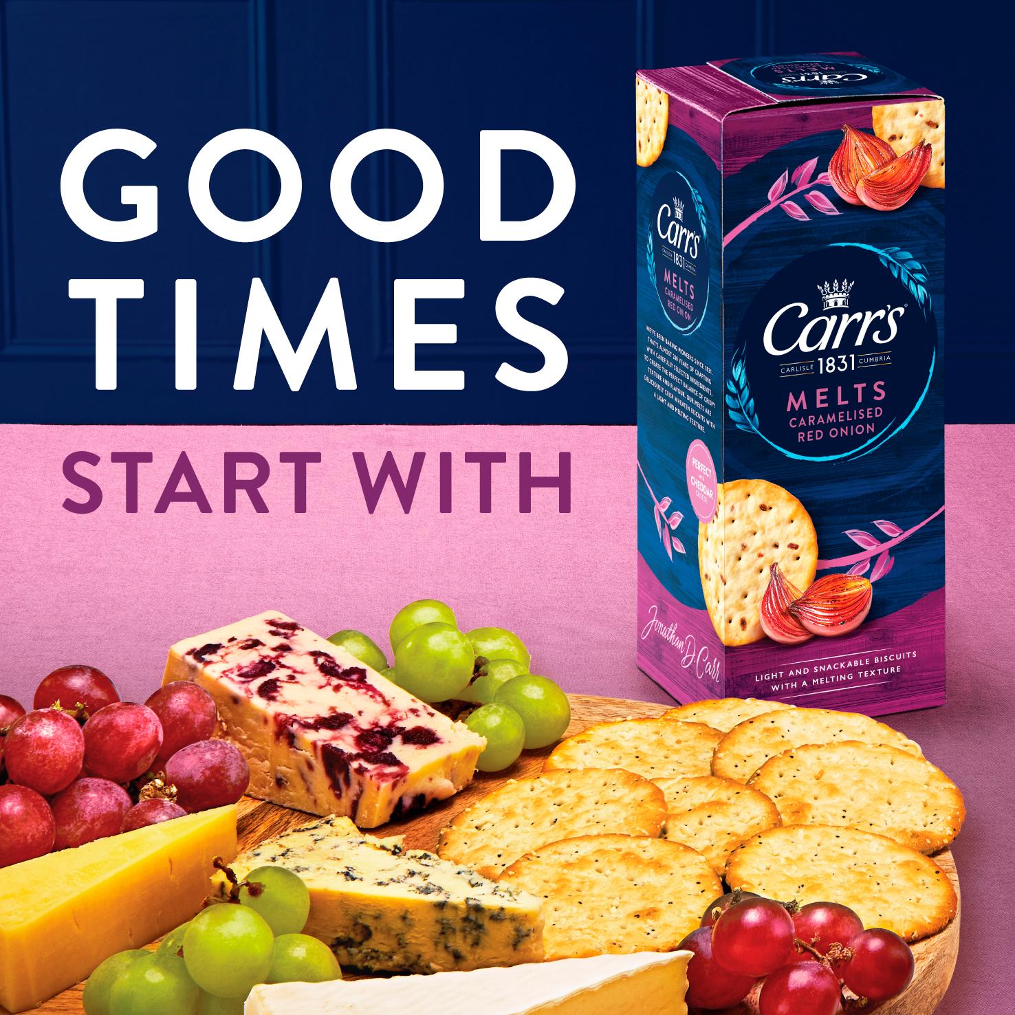 Carr's Melts Caramelised Red Onion Crackers 150g thumbnail 3