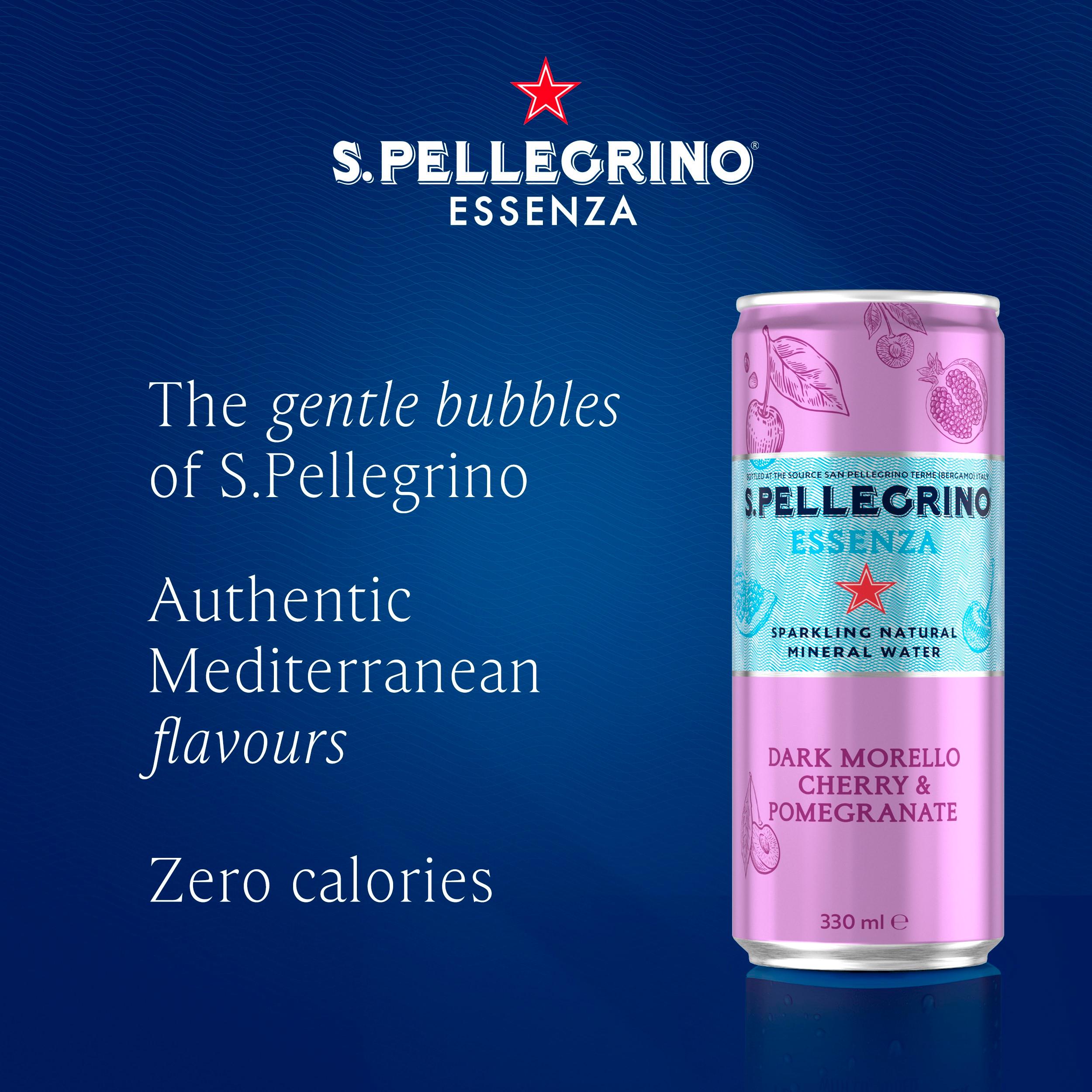 San Pellegrino Essenza Sparkling Water Cherry & Pomegranate 4x330ml thumbnail 2