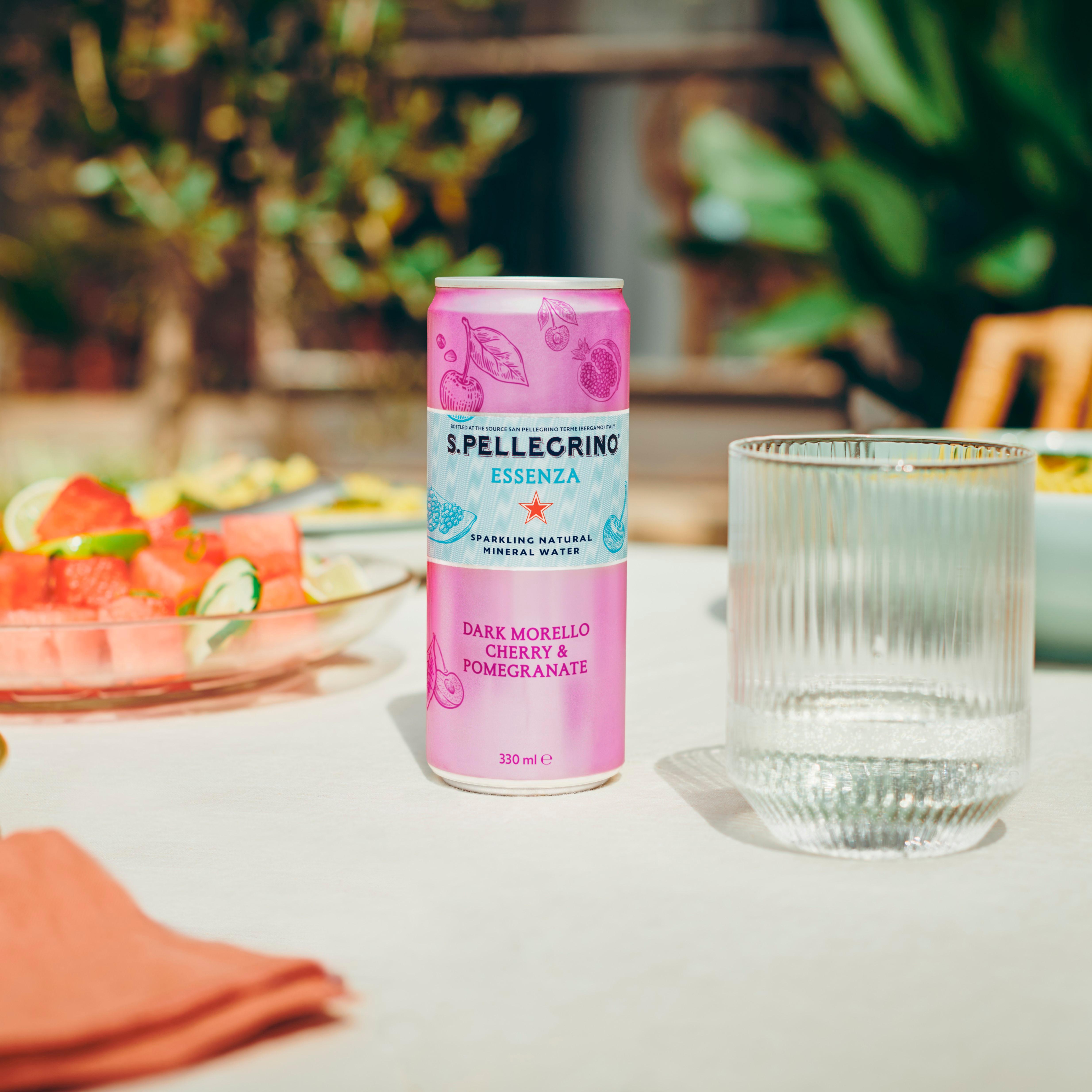 San Pellegrino Essenza Sparkling Water Cherry & Pomegranate 4x330ml thumbnail 5