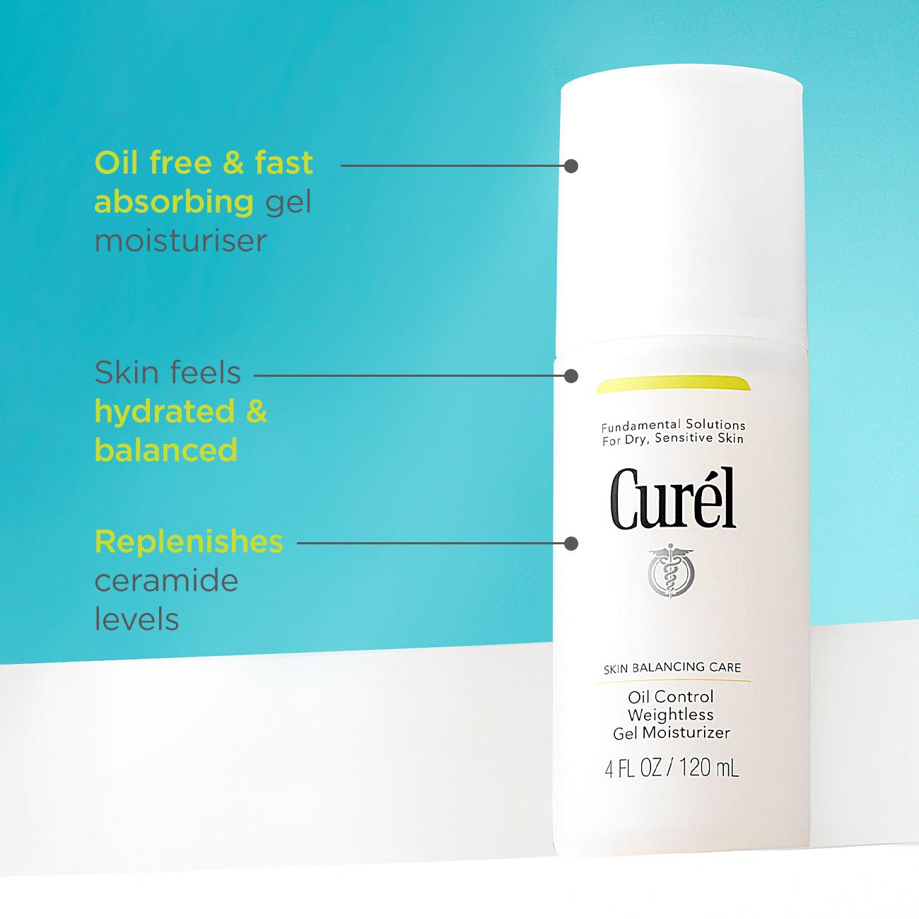 Curél Skin Balancing Care Oil Control Weightless Gel Moisturiser 120ml thumbnail 2