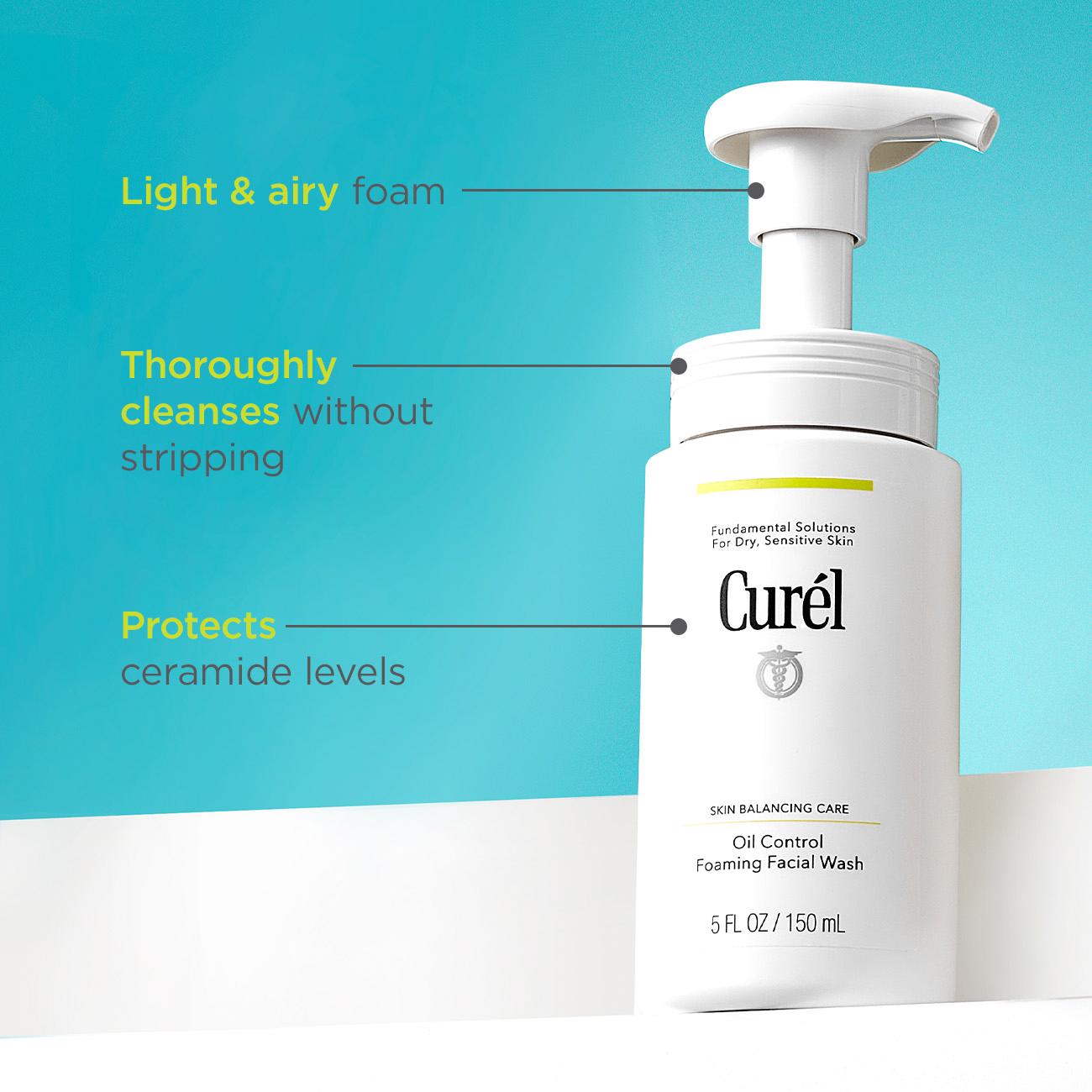 Curél Oil Control Foaming Facial Wash 150ml thumbnail 2