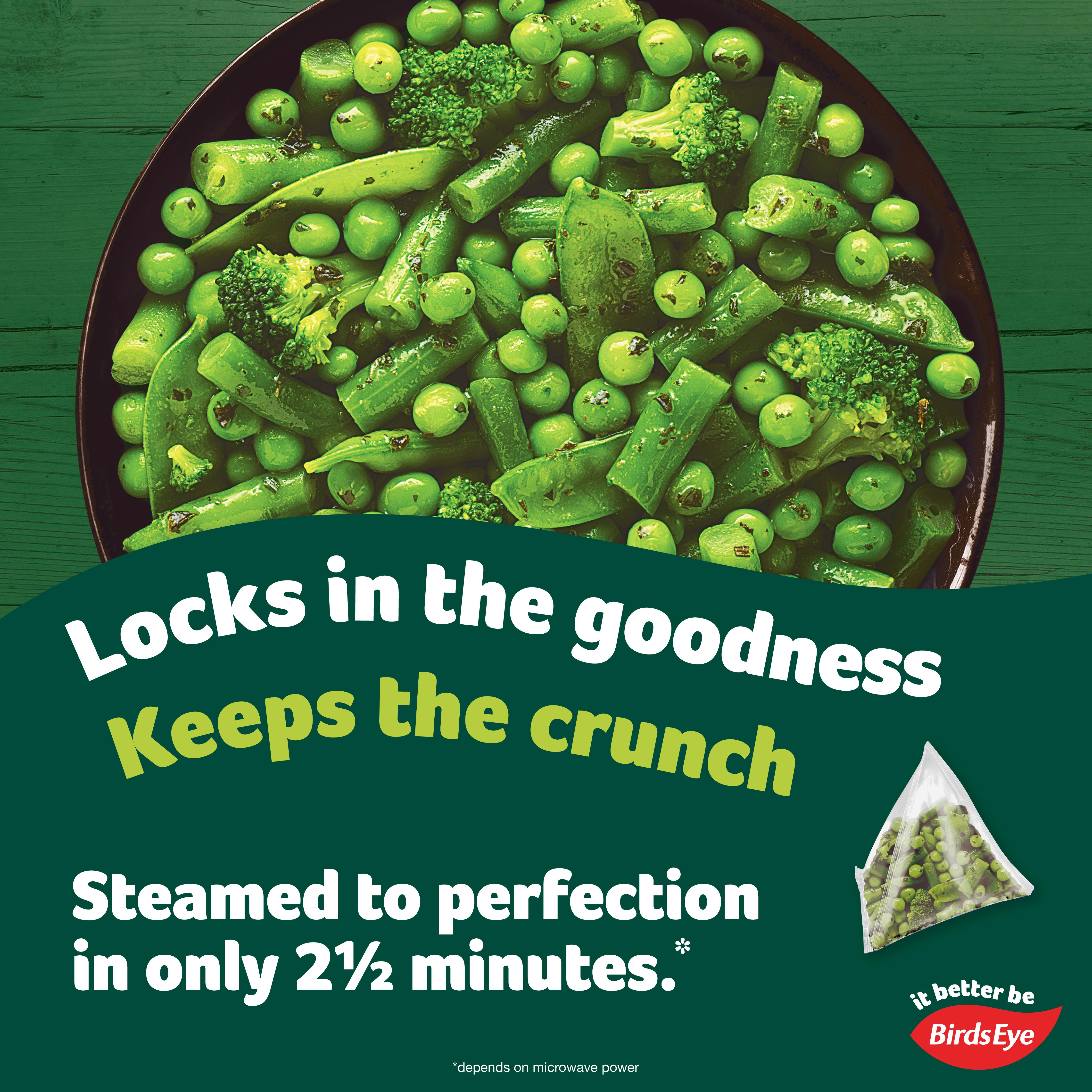 Birds Eye Steamfresh Green Medley Steam Bags x2 300g thumbnail 2