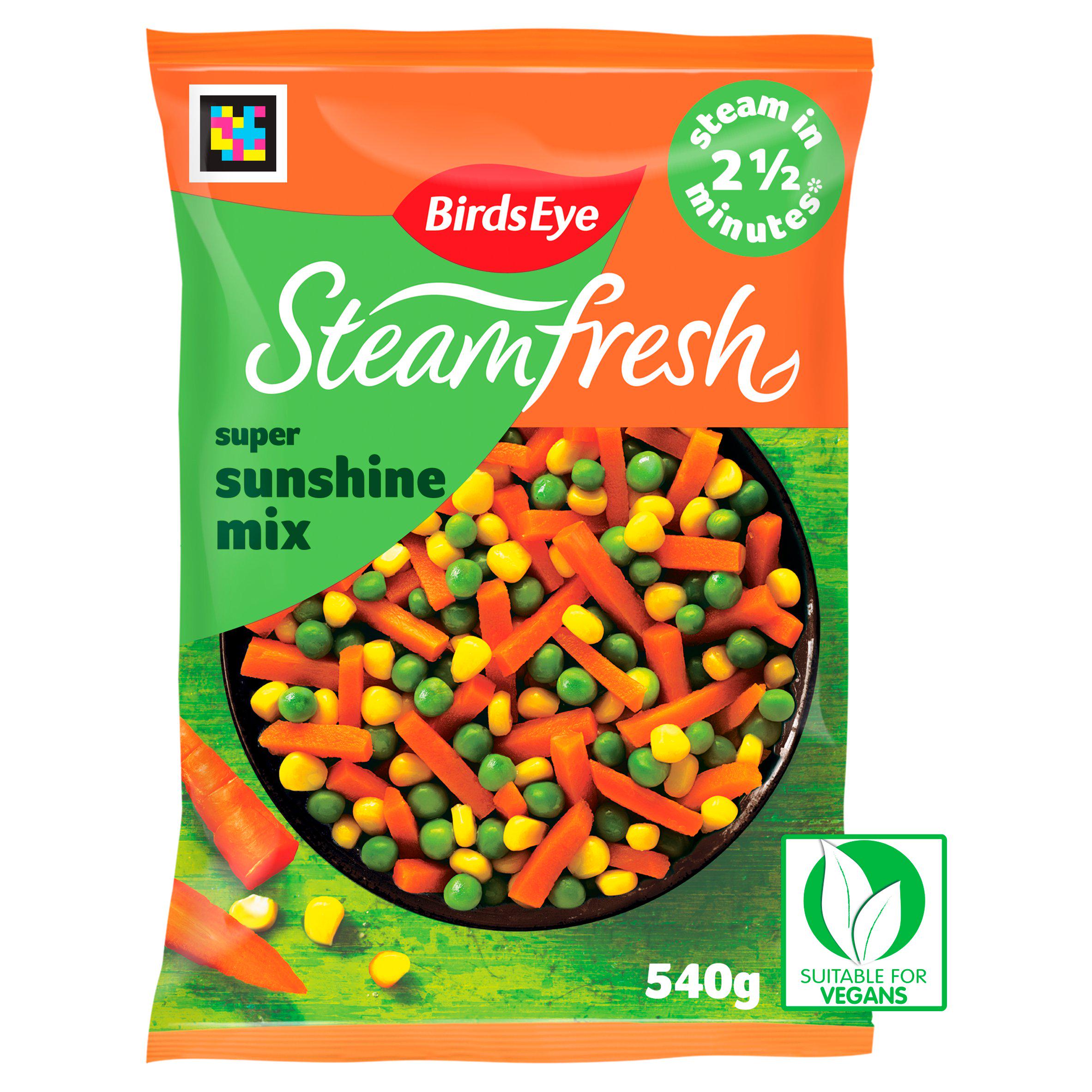 Birds Eye Steamfresh Super Sunshine Steam Bags x4 540g