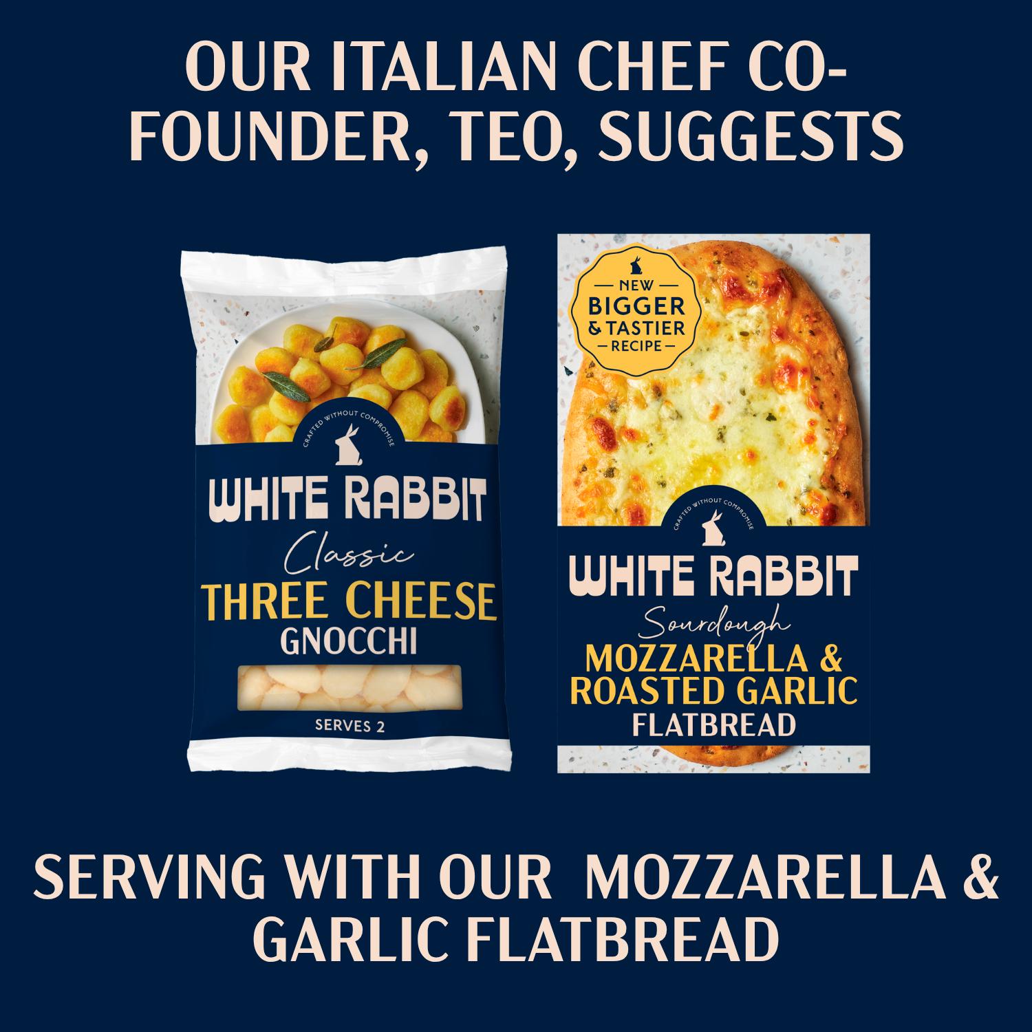 White Rabbit Gluten Free Three Cheese Filled Fresh Gnocchi 350g thumbnail 4