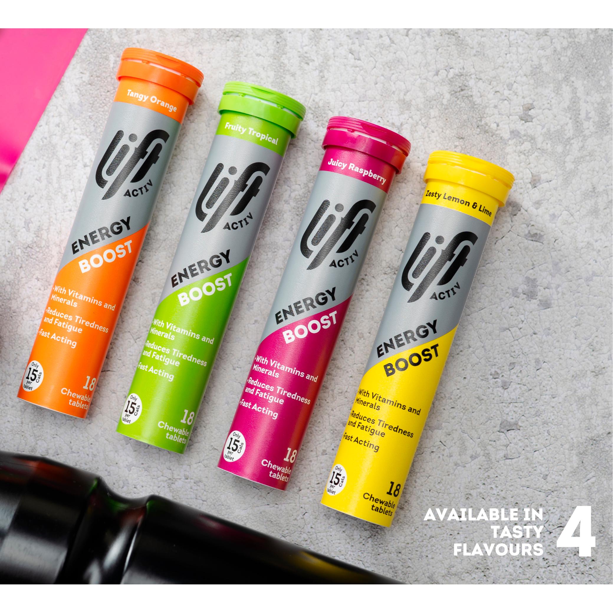 Lift Activ Zesty Lemon & Lime Energy Boost Chewable Tablets x18 72g thumbnail 4