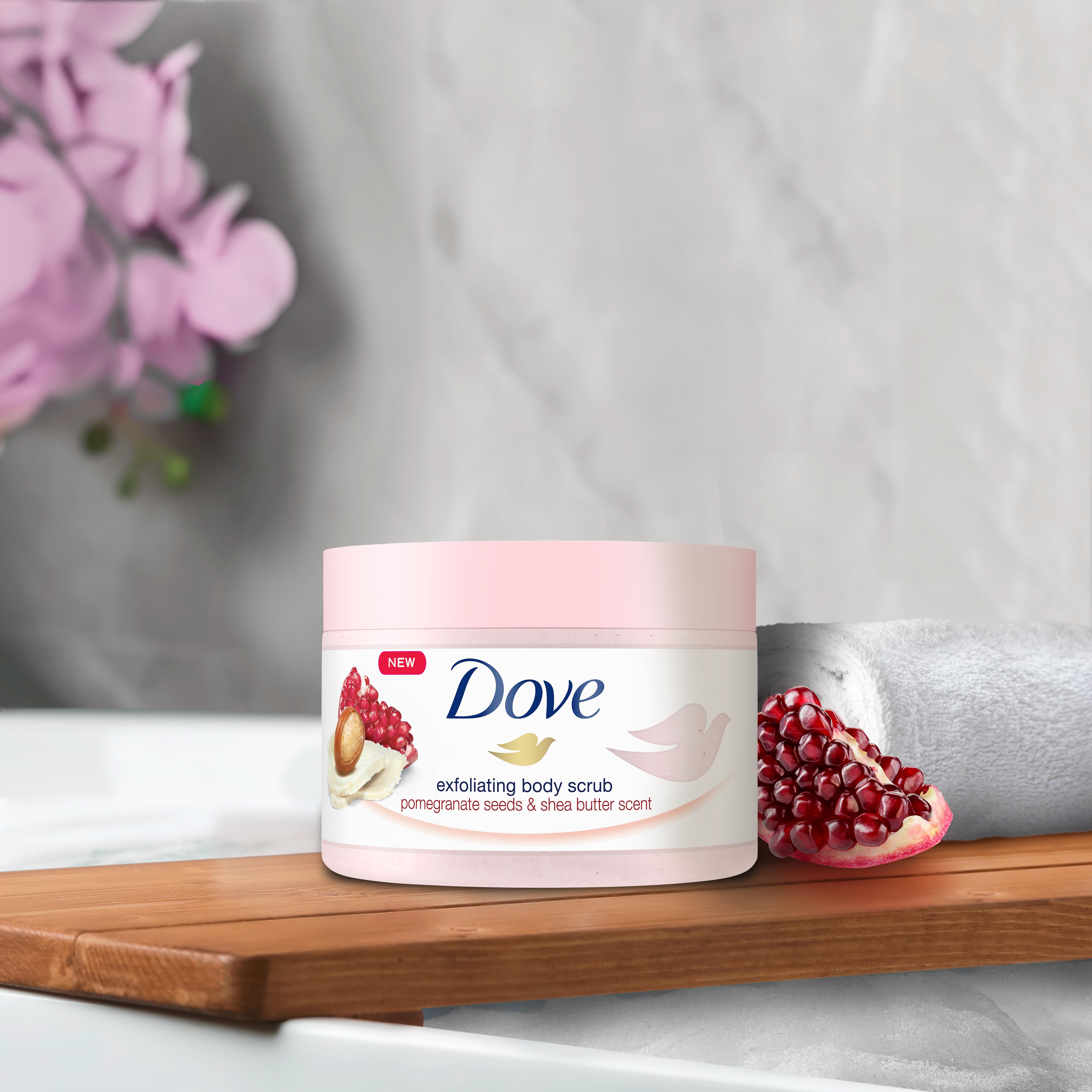 Dove Exfoliating Body Scrub Pomegranate Seeds & Shea Butter Scent 225ml thumbnail 3