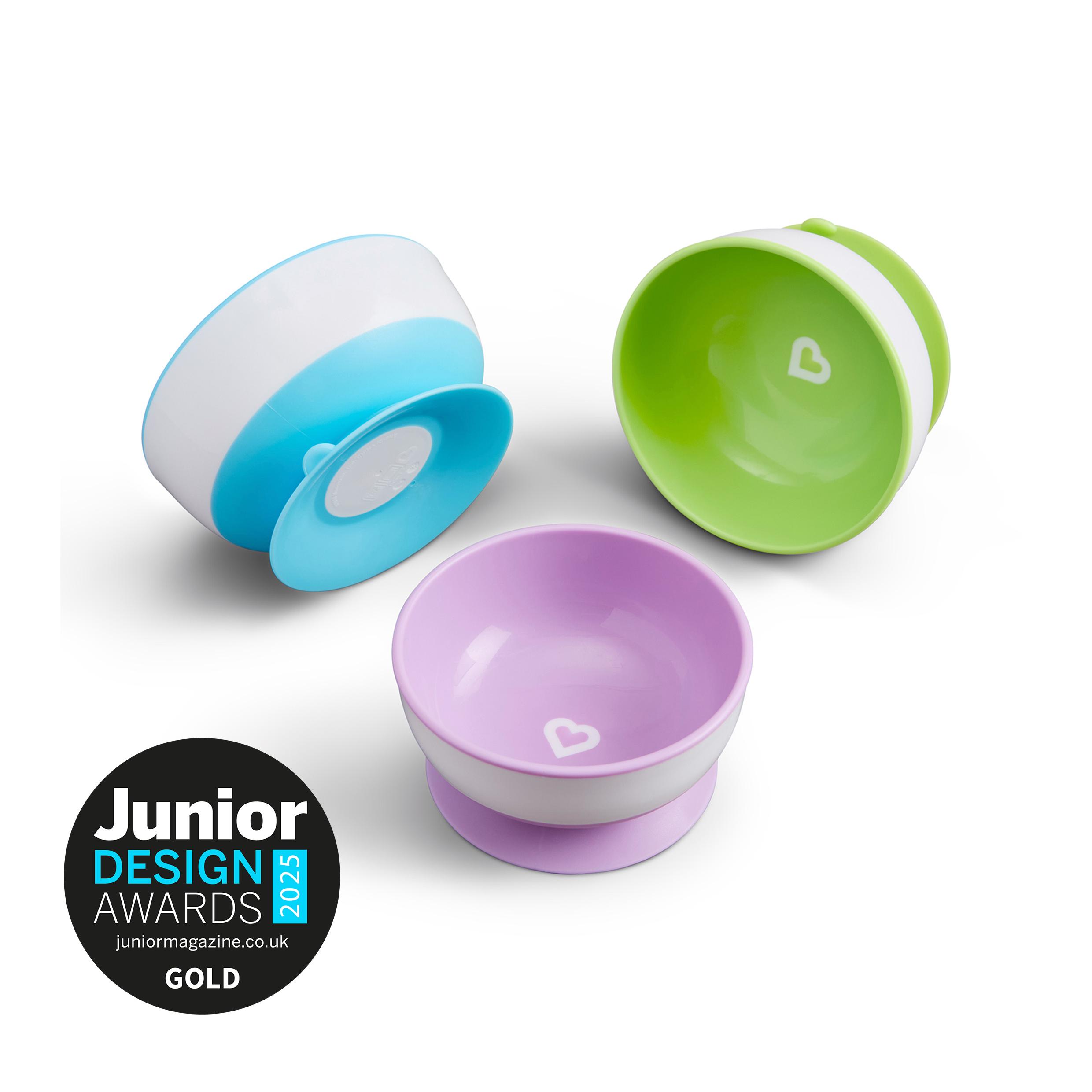 Munchkin Stay Put 3 Suction Bowls 6m+ thumbnail 2