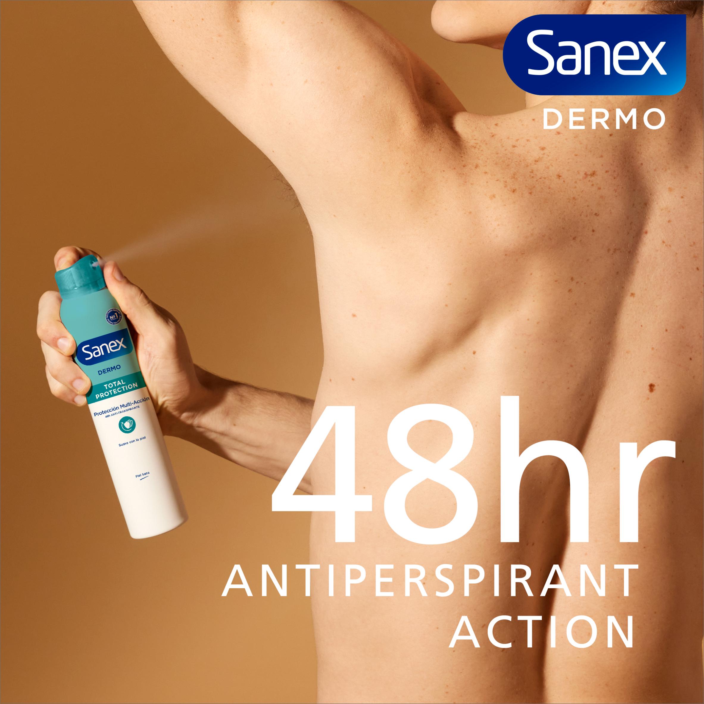 Sanex Derma Care+ Total Protection 72 Hour Antiperspirant Spray Deodorant 200ml thumbnail 4