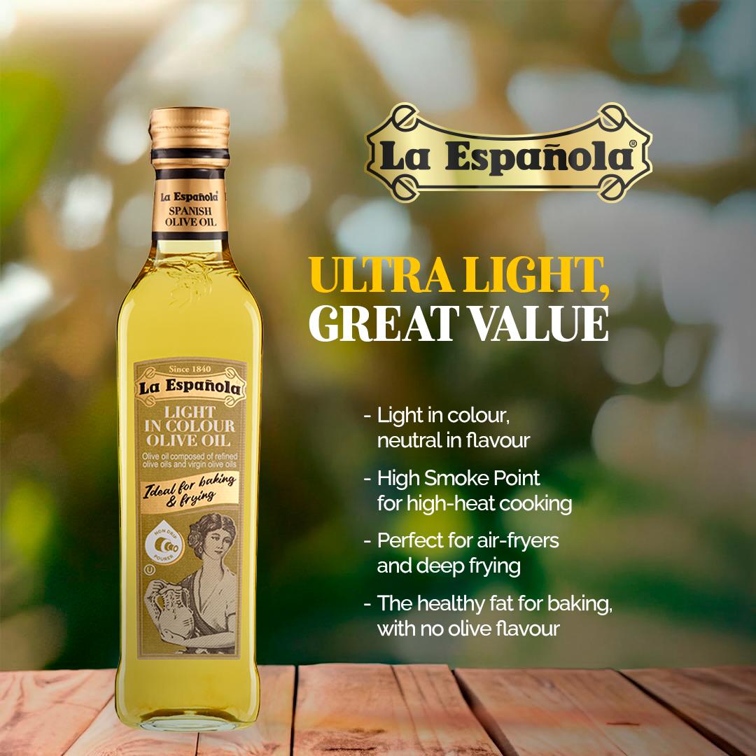 La Espanola Light In Colour Olive Oil 500ml thumbnail 2