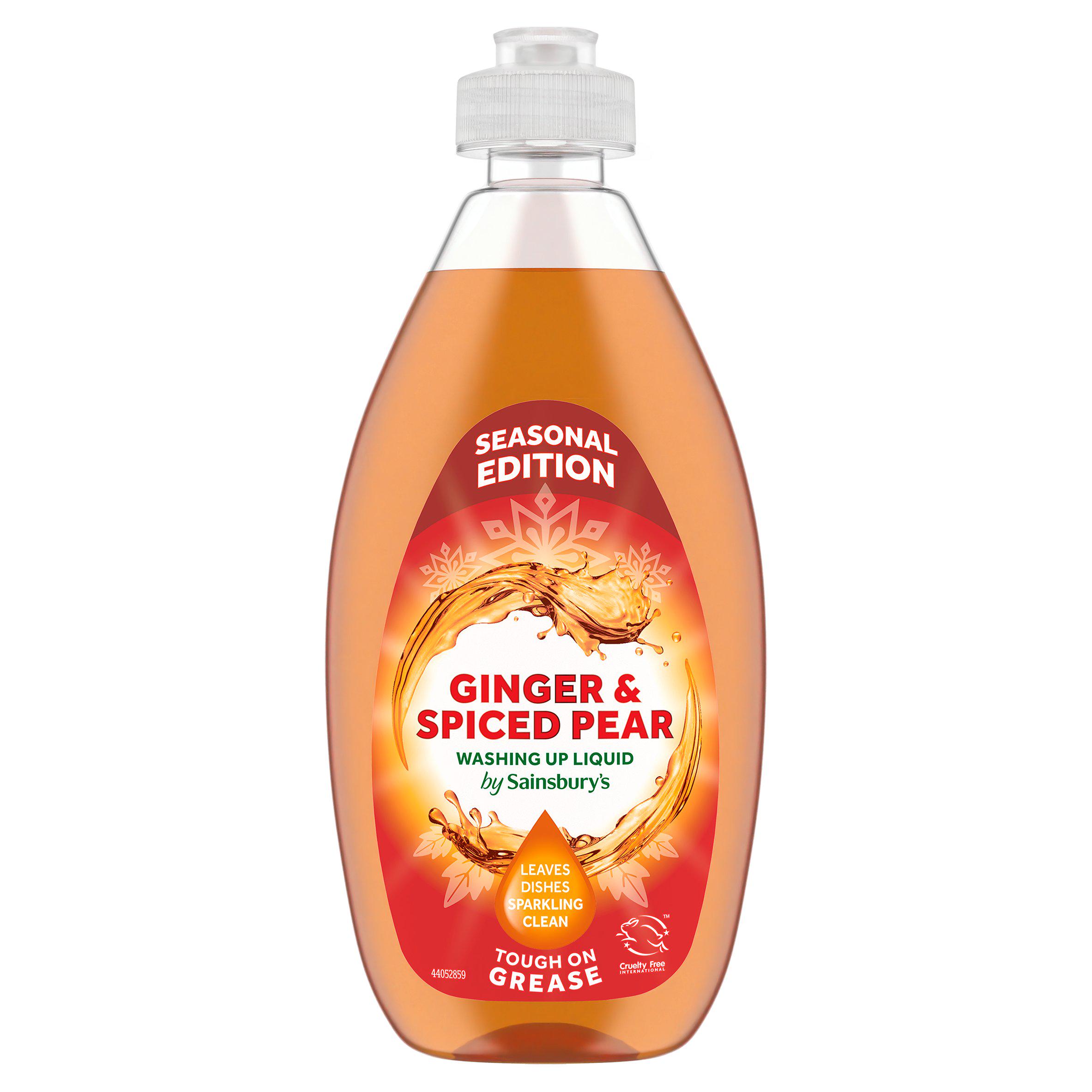 Sainsbury's Seasonal Edition Ginger & Spiced Pear Washing Up Liquid 500ml