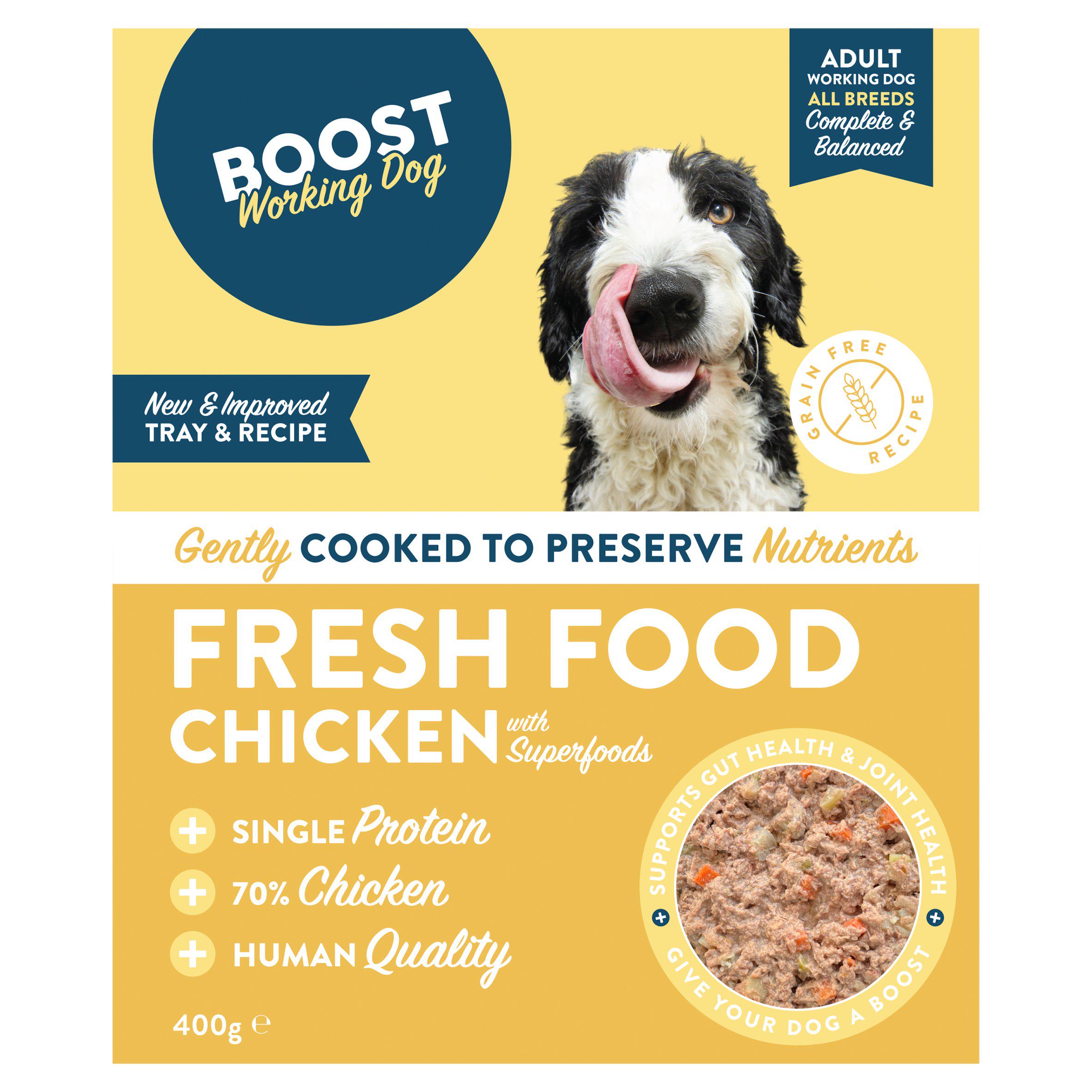 Boost Dog Food Chicken with Seasonal Veg 400g
