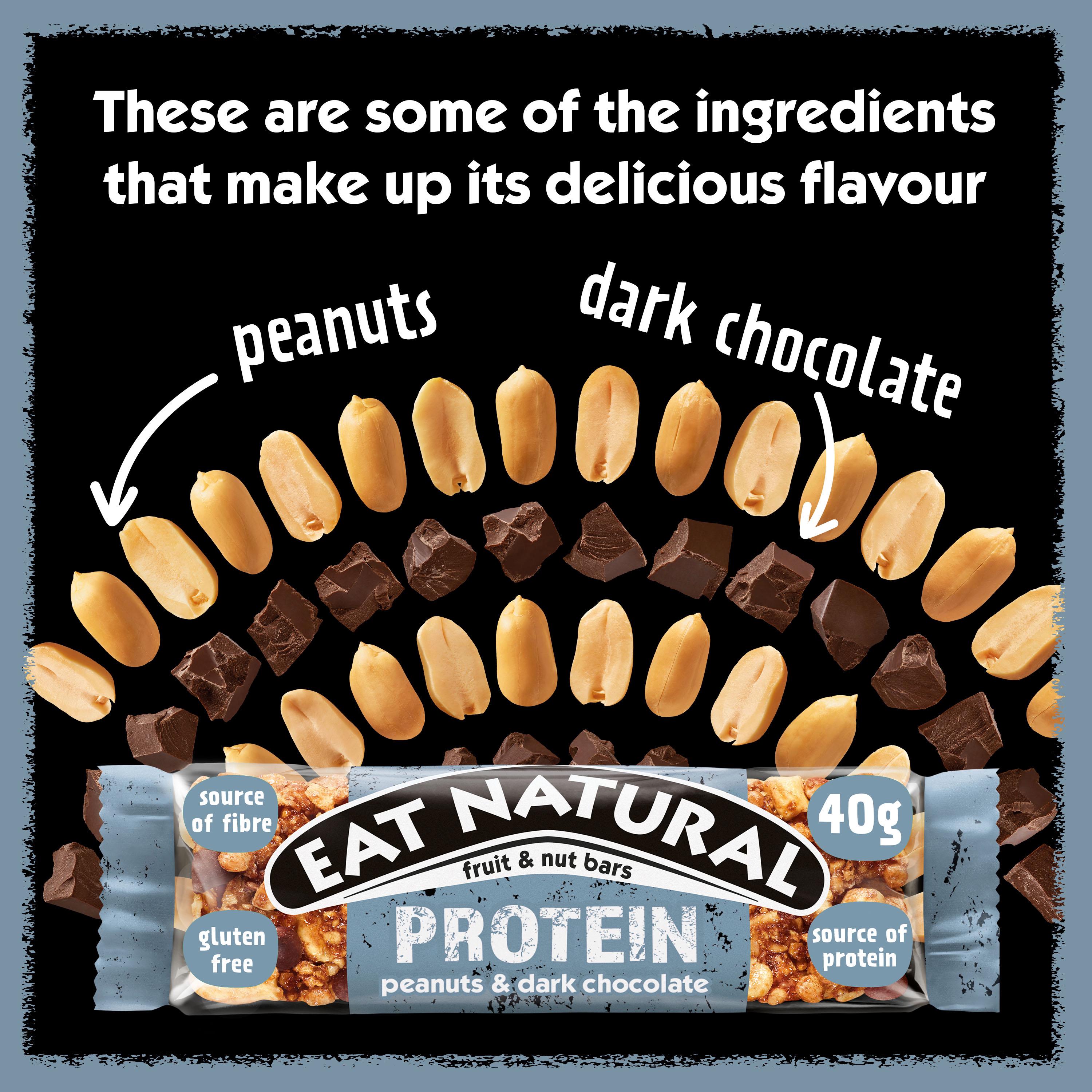 Eat Natural Protein Peanuts Dark Chocolate Fruit & Nut Bars 40g thumbnail 4