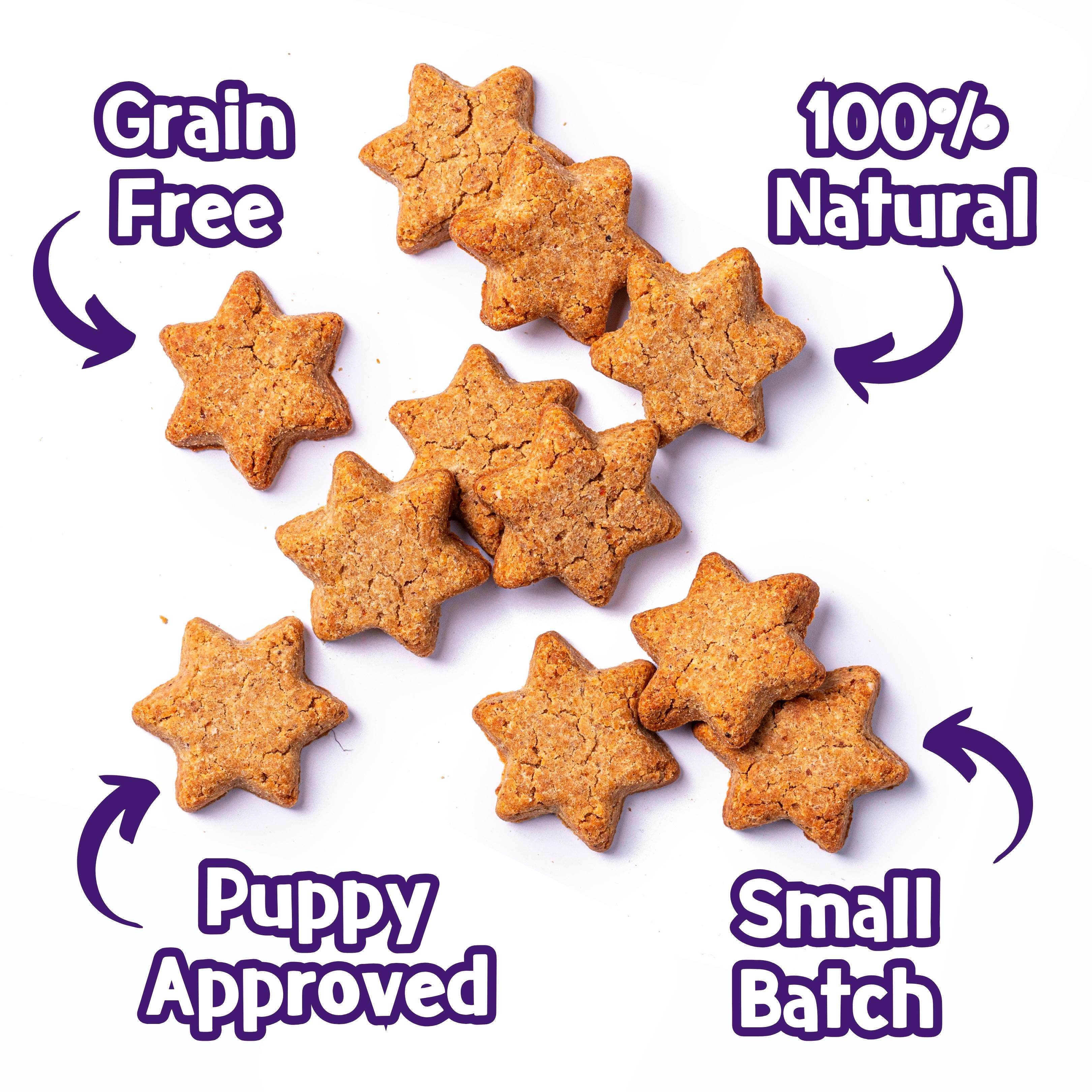 Park Life Petflix & Chill Bix Star Shaped Honey Chamomile Calming Dog Treats Biscuits 100g thumbnail 3