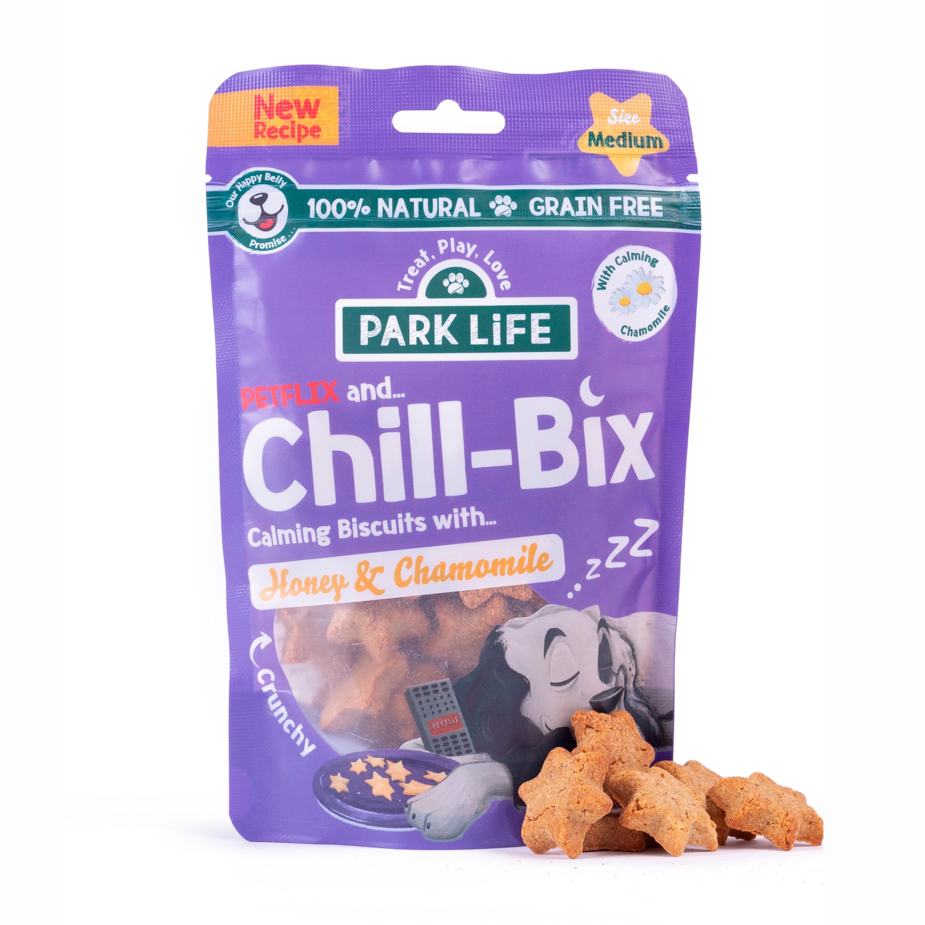Park Life Petflix & Chill Bix Star Shaped Honey Chamomile Calming Dog Treats Biscuits 100g thumbnail 5
