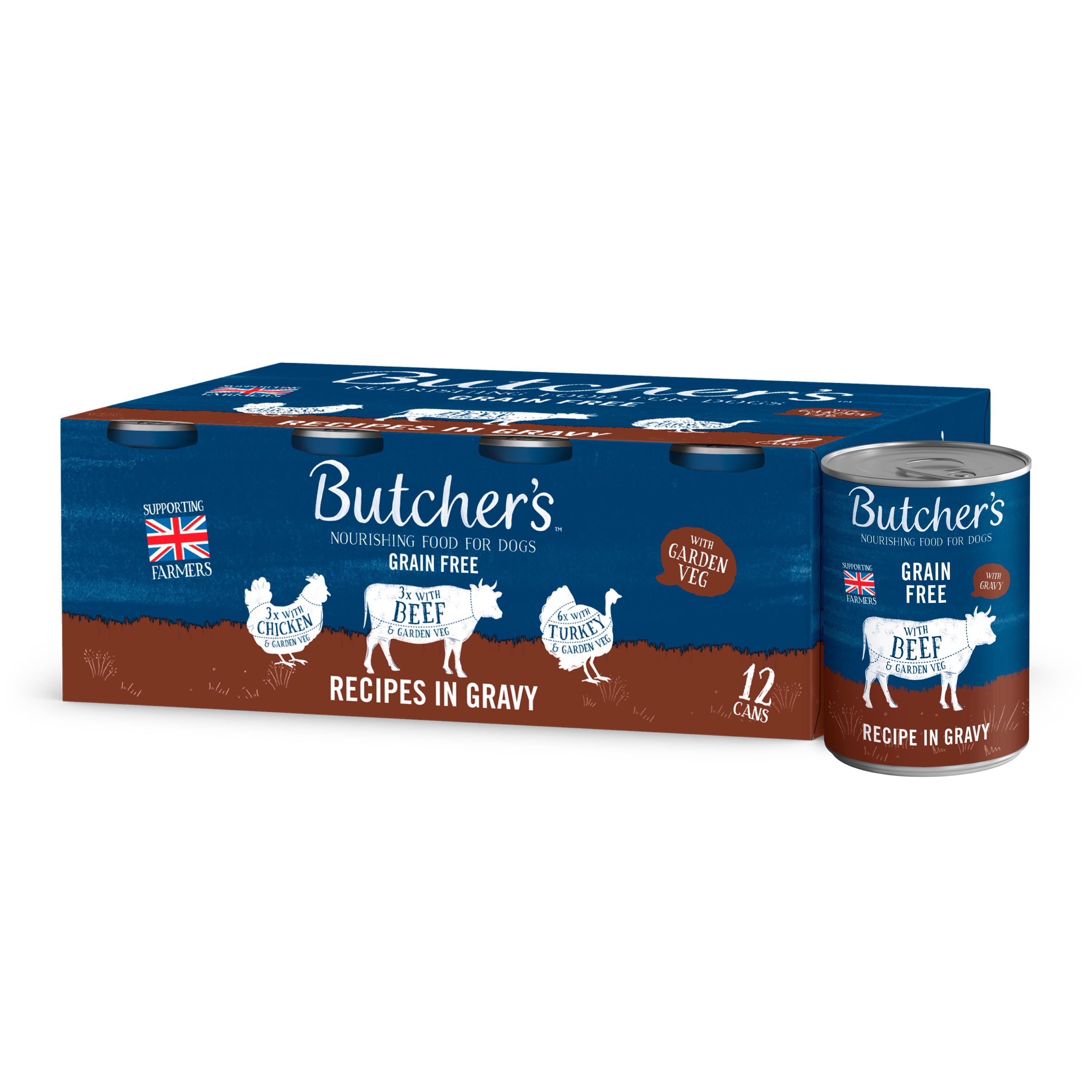 Butcher's Recipes In Gravy Wet Dog Food Tins 12 x 400g thumbnail 3