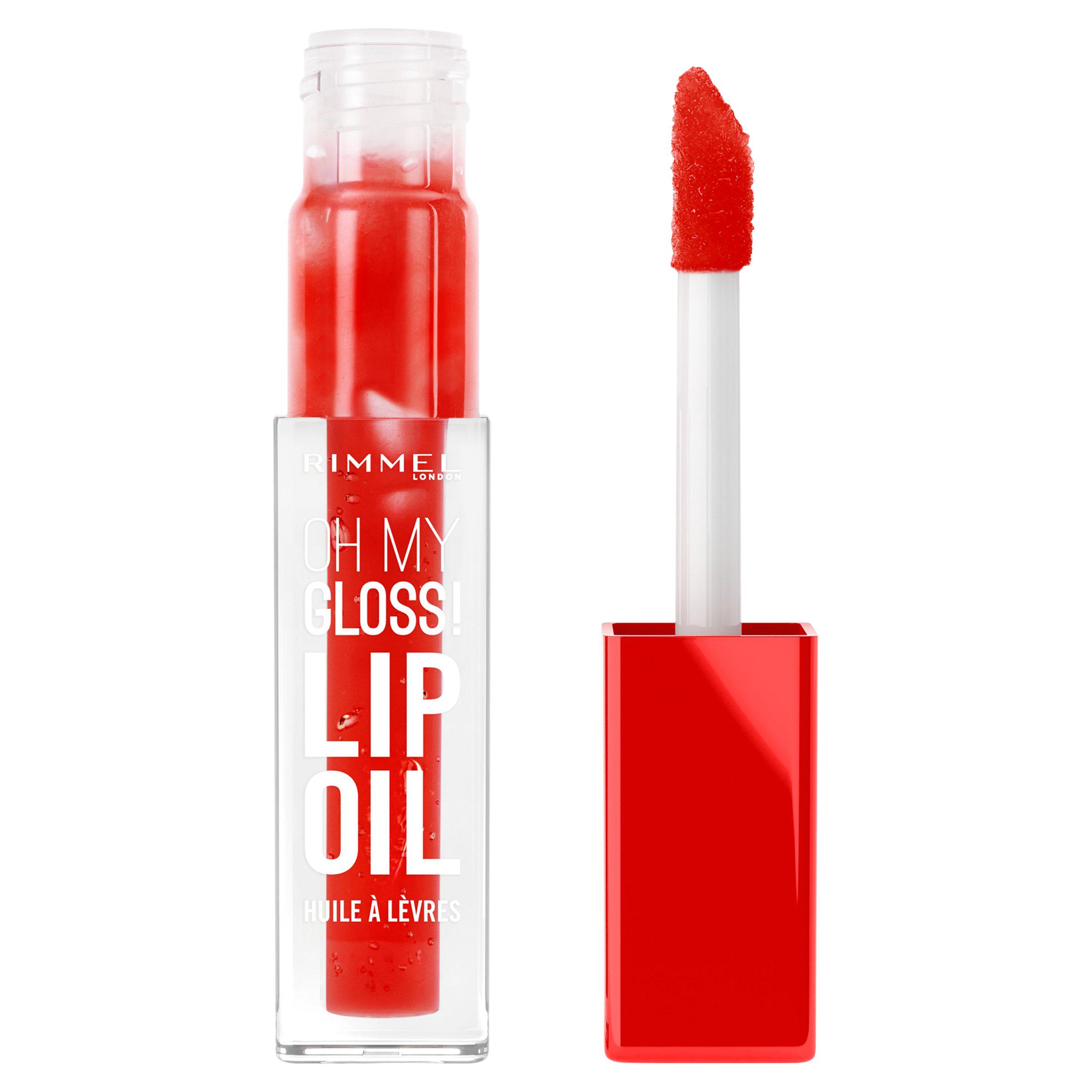 Rimmel London Oh My Gloss! Lip Oil, 004 Vivid Red