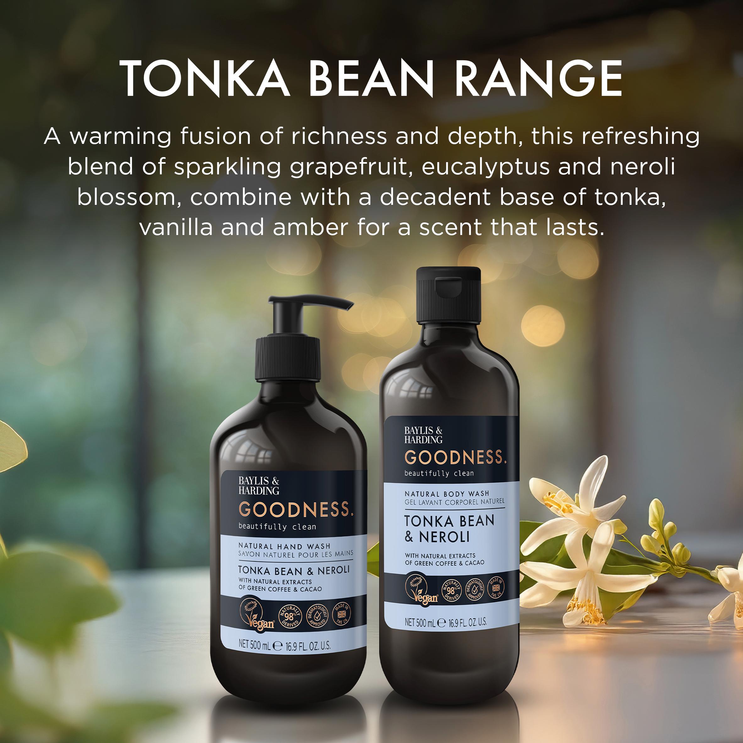 Baylis & Harding Goodness Tonka Bean & Neroli Natural Body Wash 500ml thumbnail 4