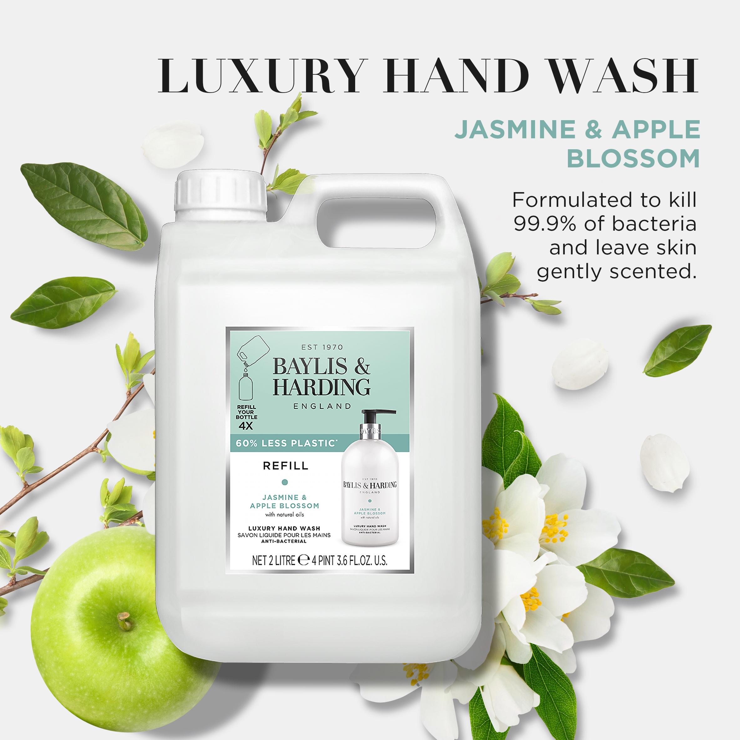 Baylis & Harding Jasmine Apple Blossom Antibacterial Hand Wash 2L thumbnail 3
