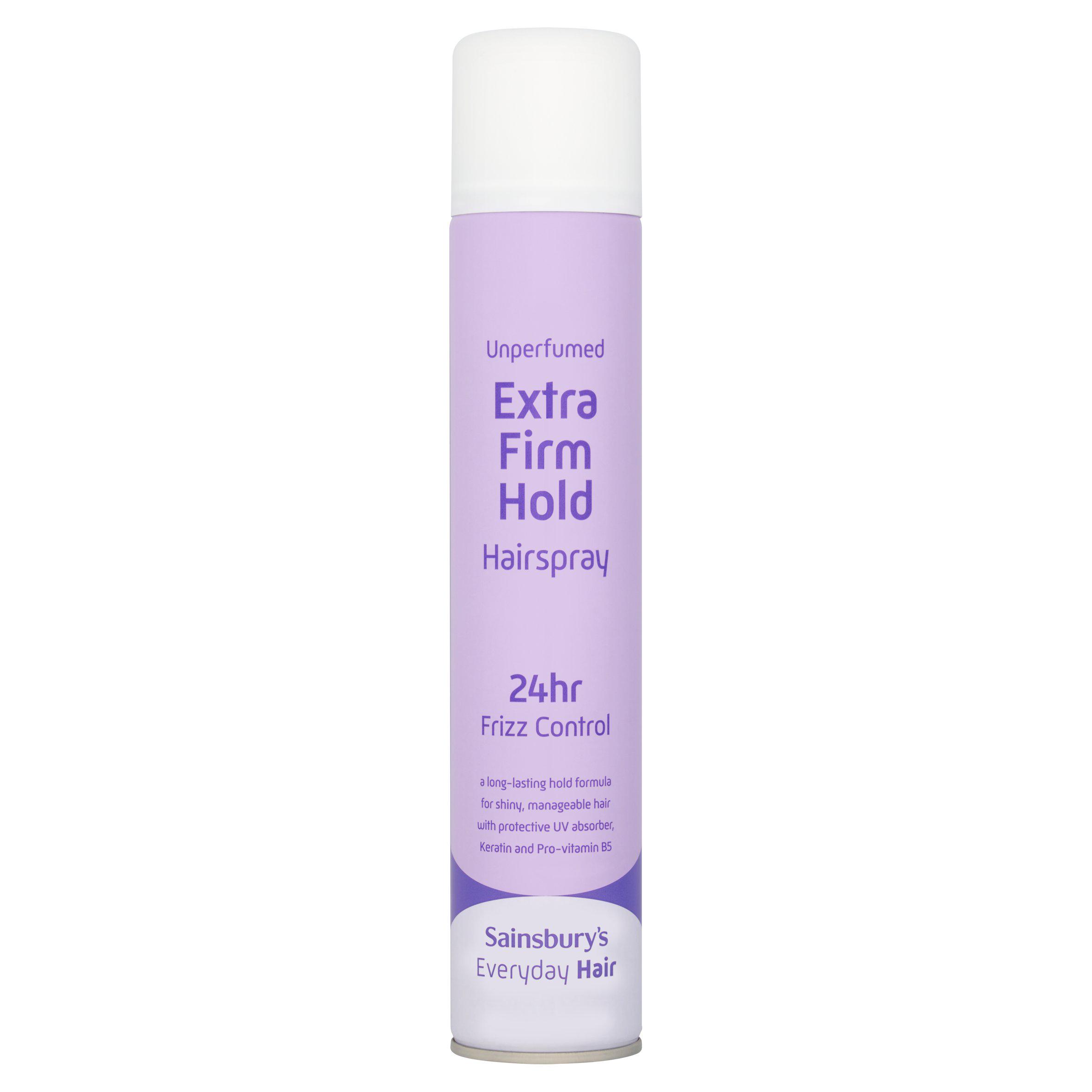 Sainsbury's Extra Firm Unperfumed Hairspray 400ml