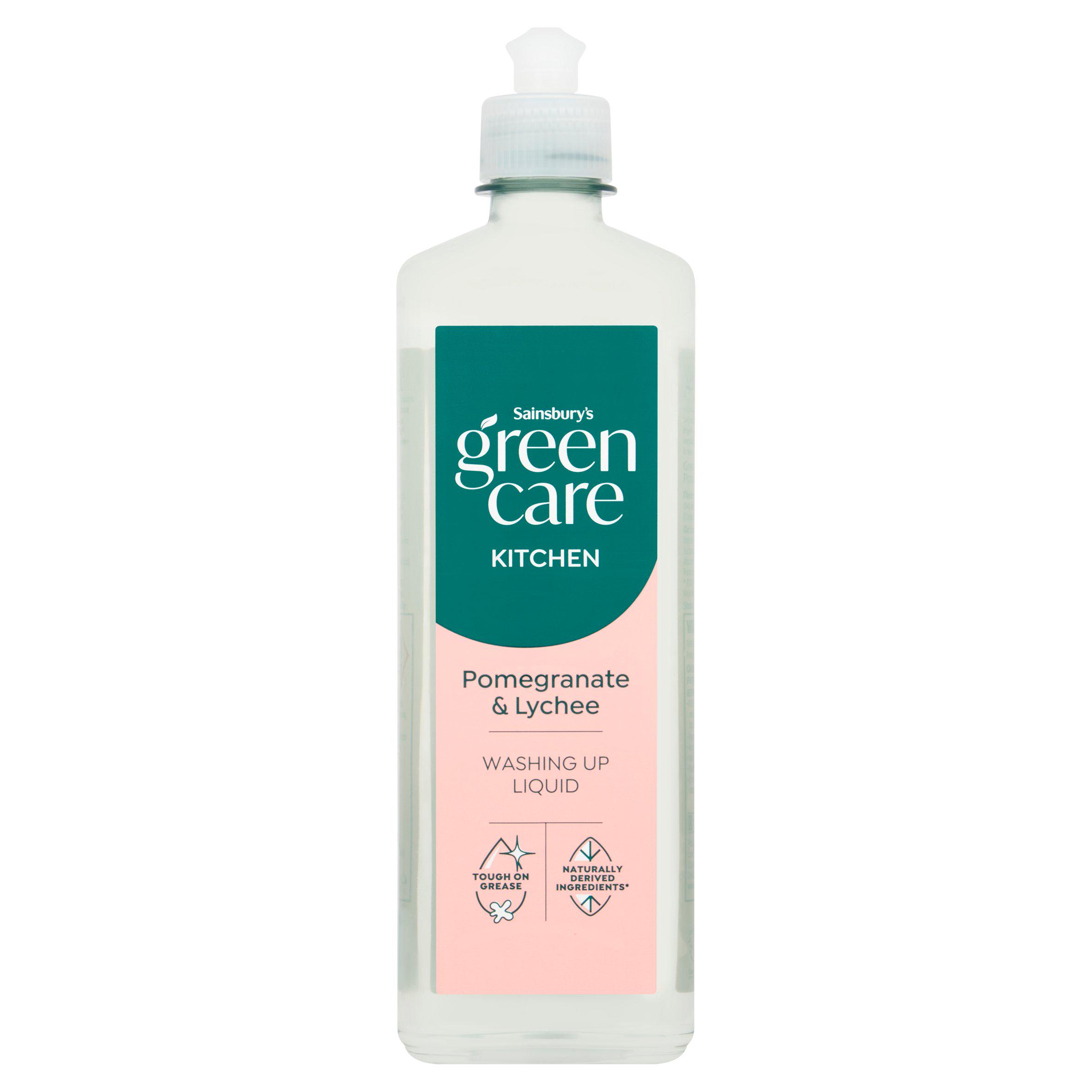 Sainsbury's Greencare Pomegranate & Lychee Kitchen Washing Up Liquid 500ml