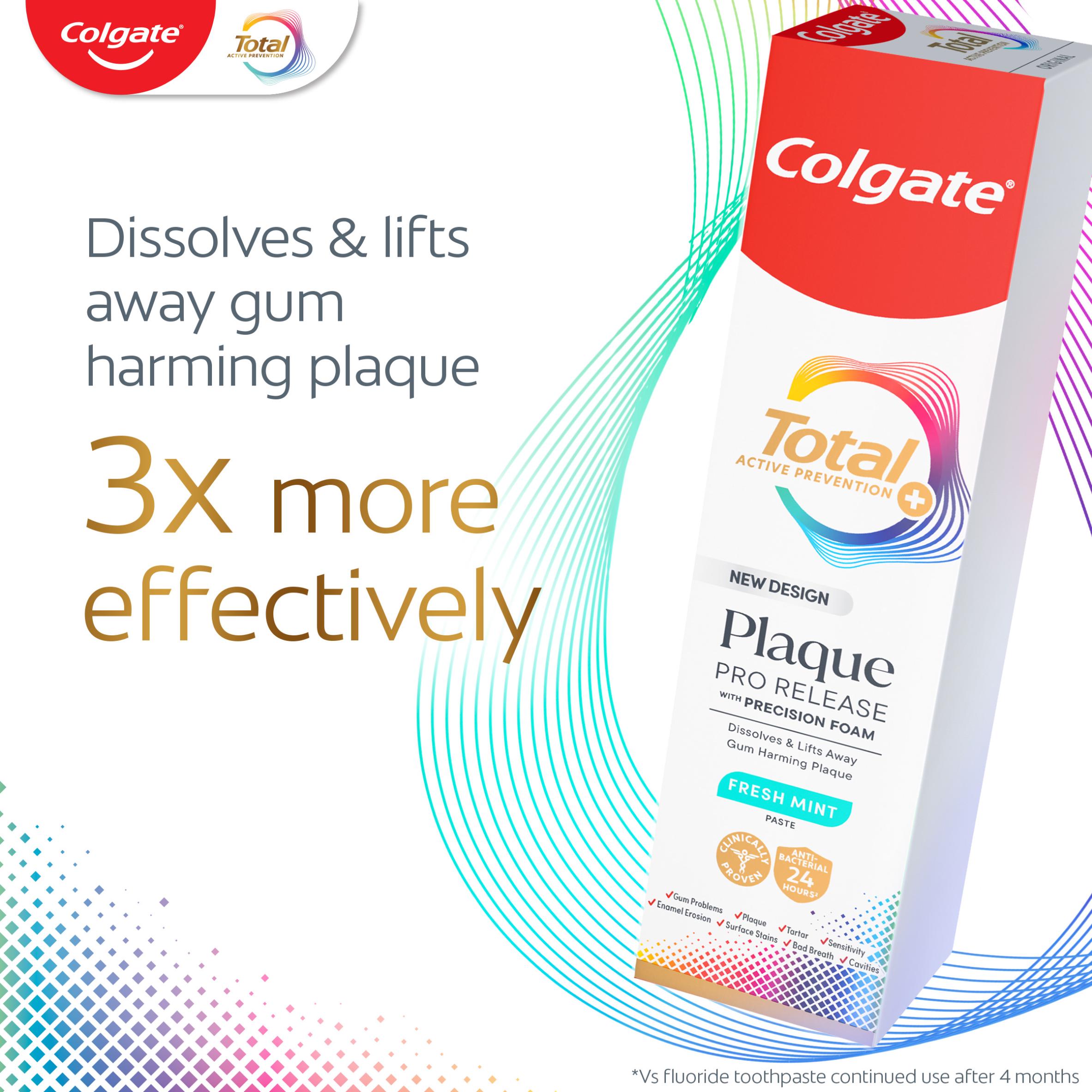 Colgate Total Plaque Pro Release Teeth Whitening Toothpaste 75ml thumbnail 2