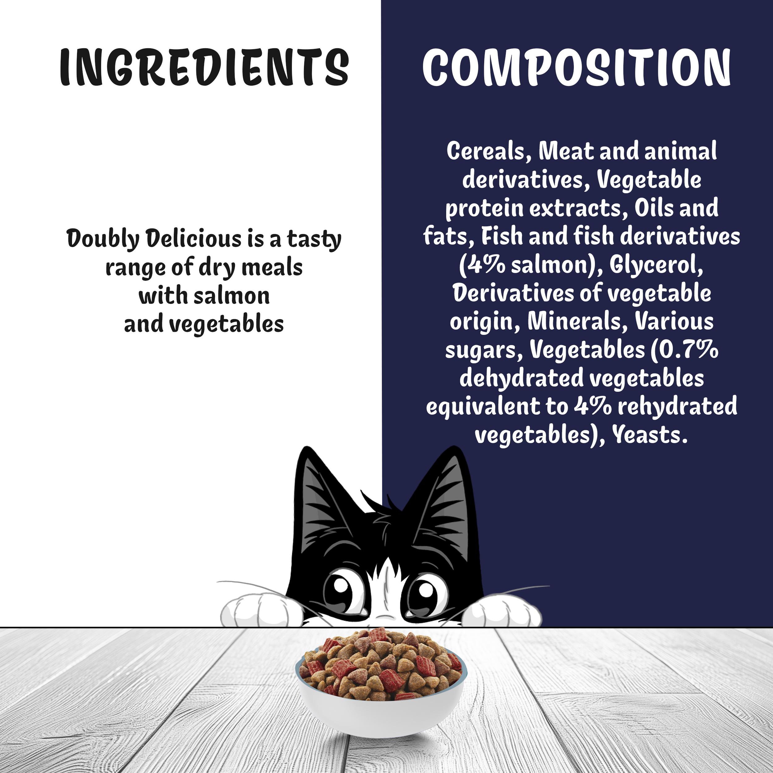 Felix Doubly Delicious Salmon & Vegetables Dry Cat Food 750g thumbnail 5