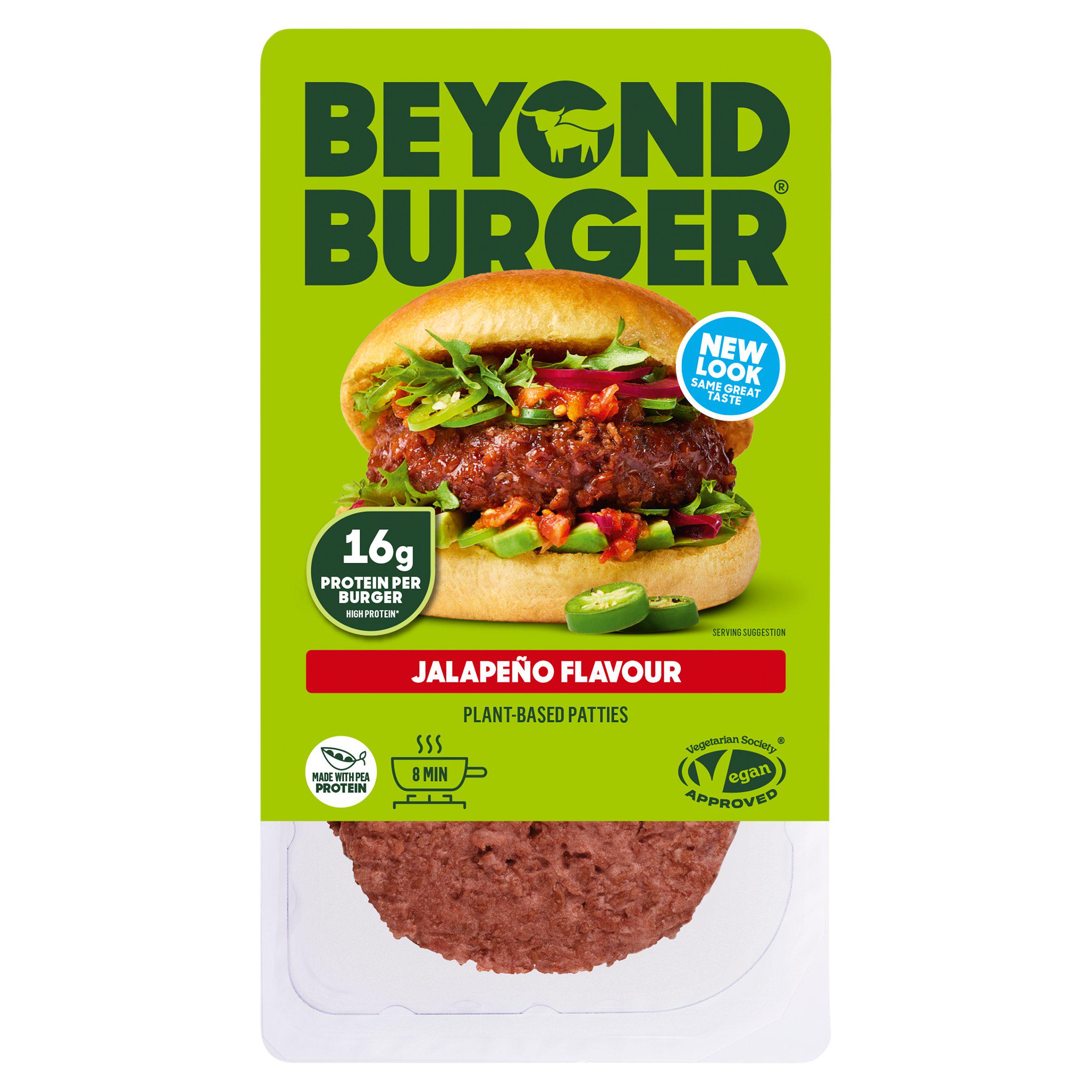Beyond Burger Jalapeño Flavour Plant-Based Patties 2 x 100g (200g)