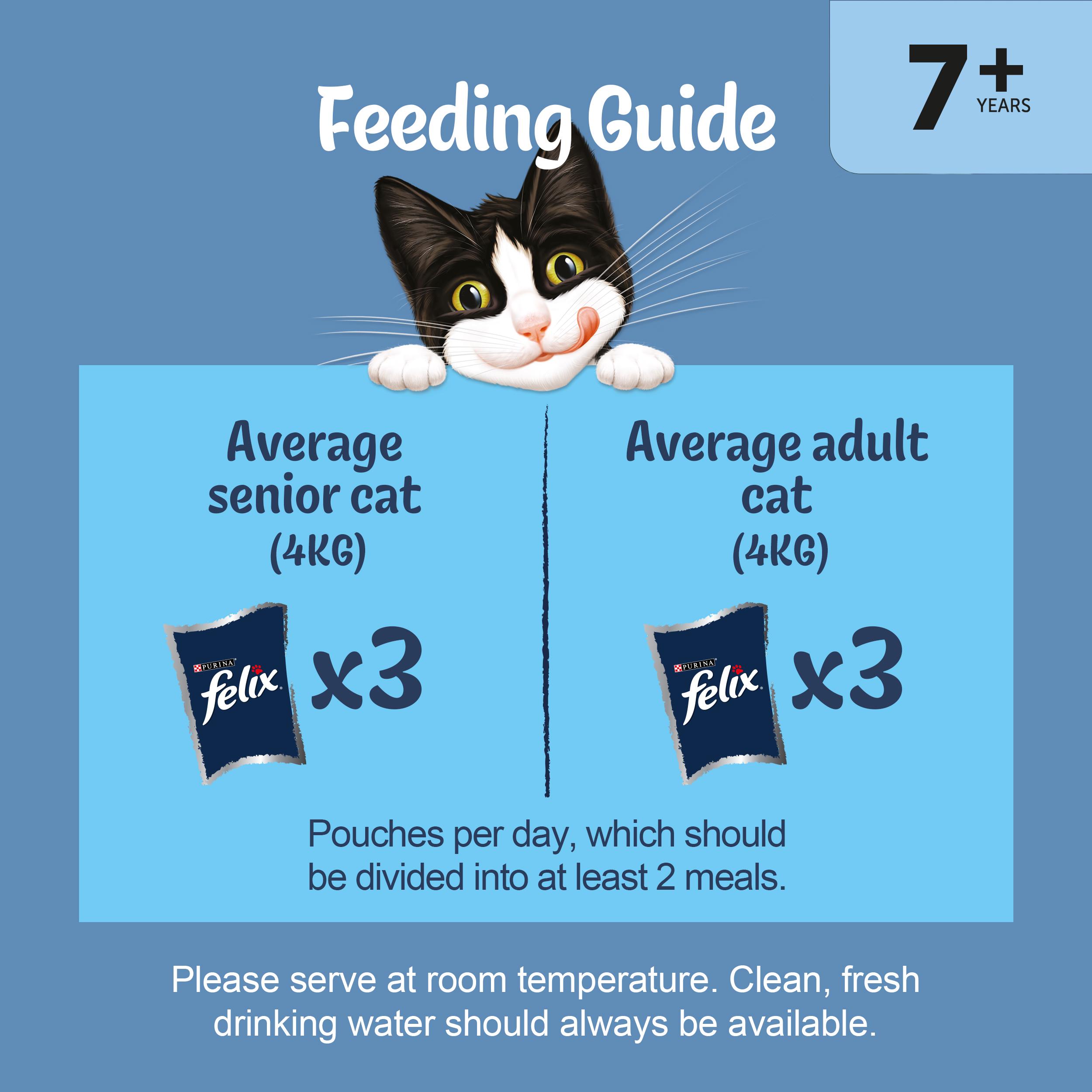 Felix Original Senior 7+ Mixed Selection in Jelly Wet Cat Food 40 x 85g thumbnail 5