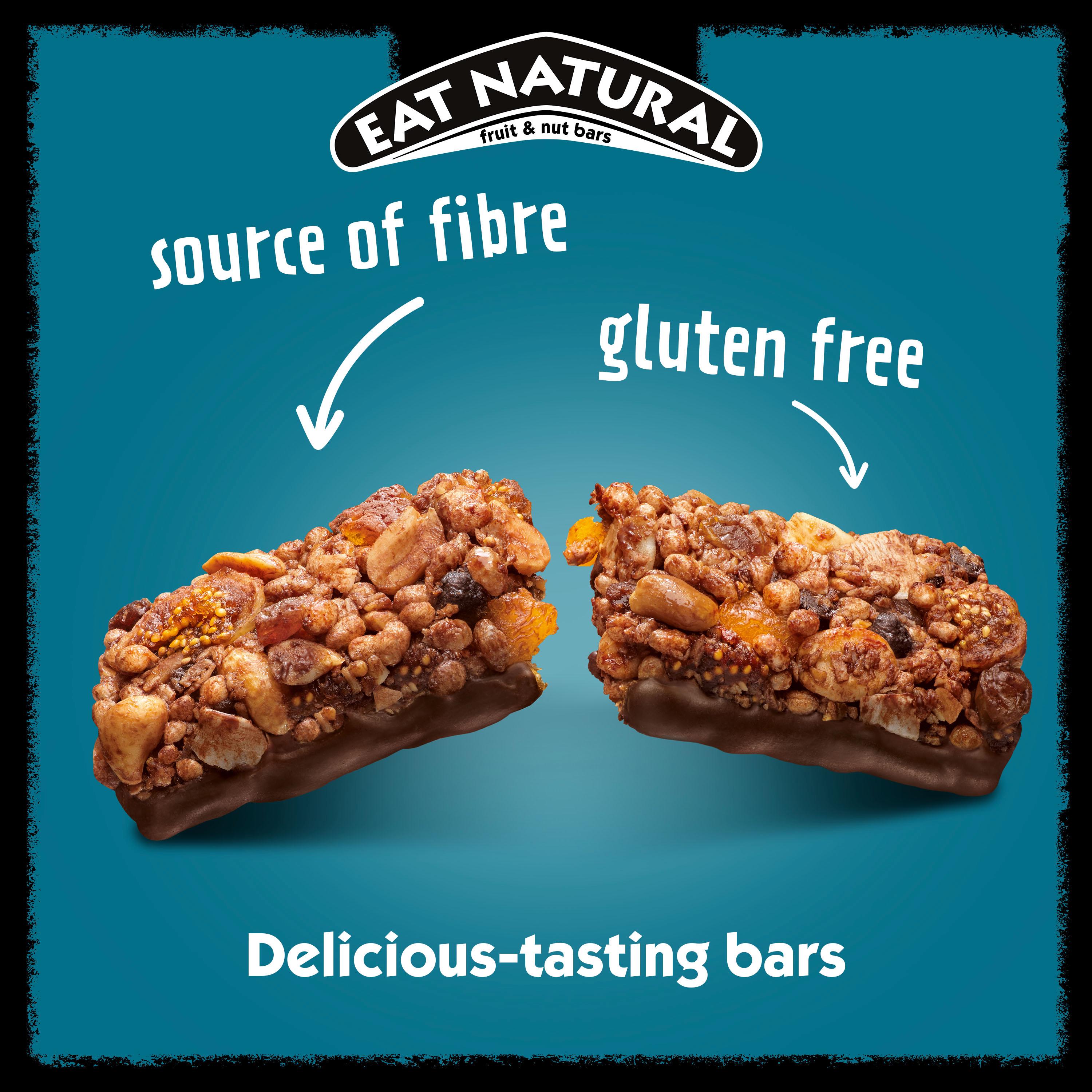 Eat Natural Fibre Dark Chocolate Sea Salt Fruit & Nut Cereal Bars 3x40g thumbnail 2